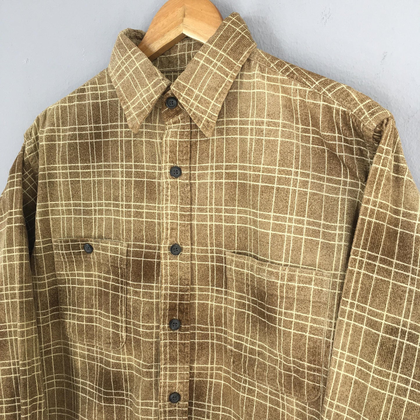 Eagle Club Checkered Brown Shirt Flannel Medium