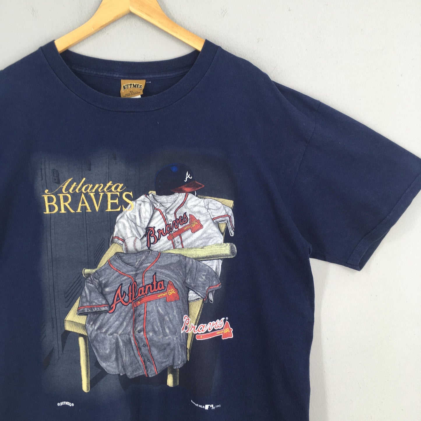 Atlanta Braves MLB Blue Tshirt XLarge