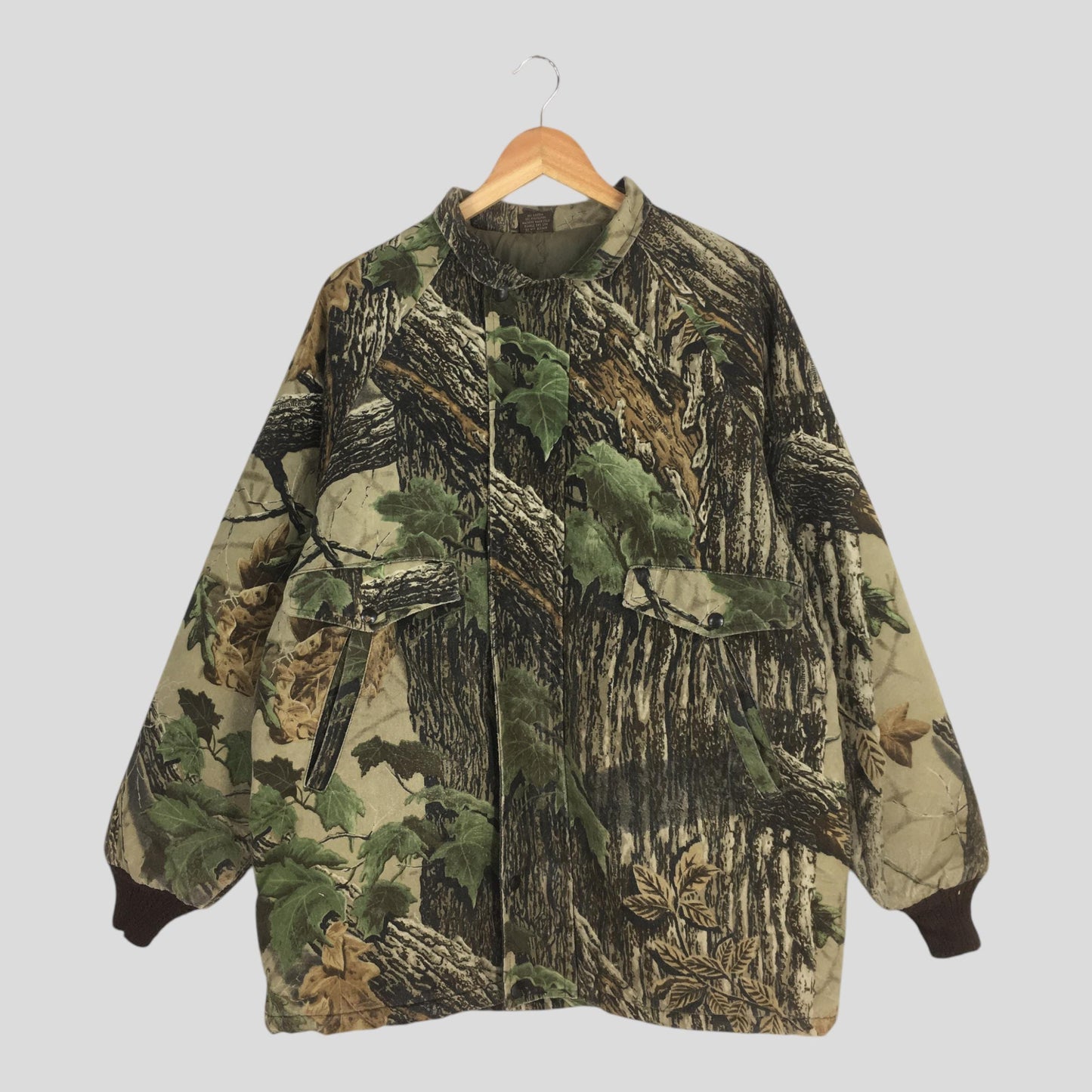 Classic Real Tree Camo Zipper Jacket Large