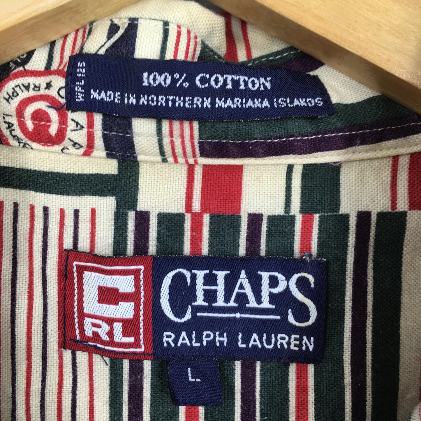 Chaps Ralph Lauren Patchwork Plaid Shirt Large