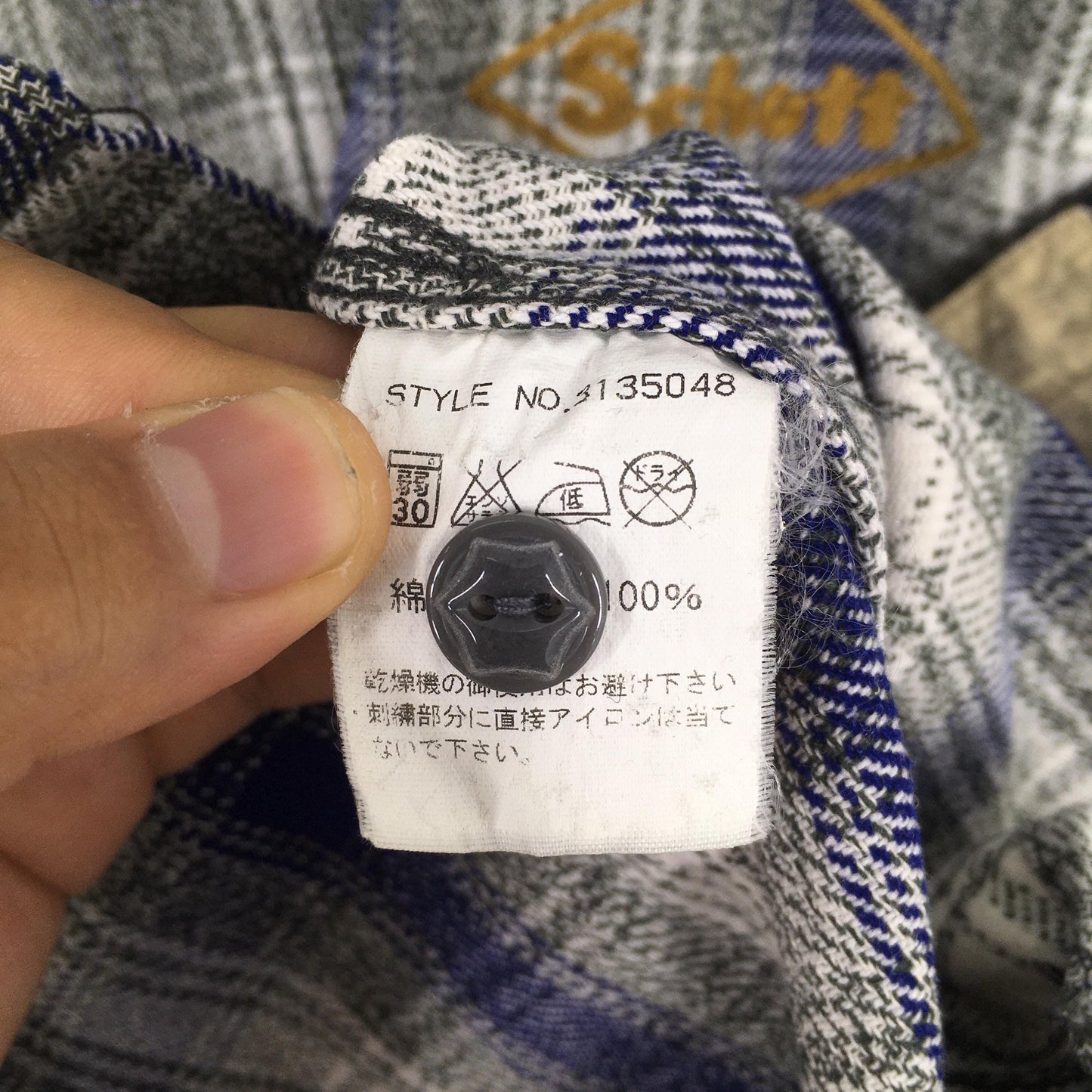 Rancher Schott Plaid Shadow Flannel Large