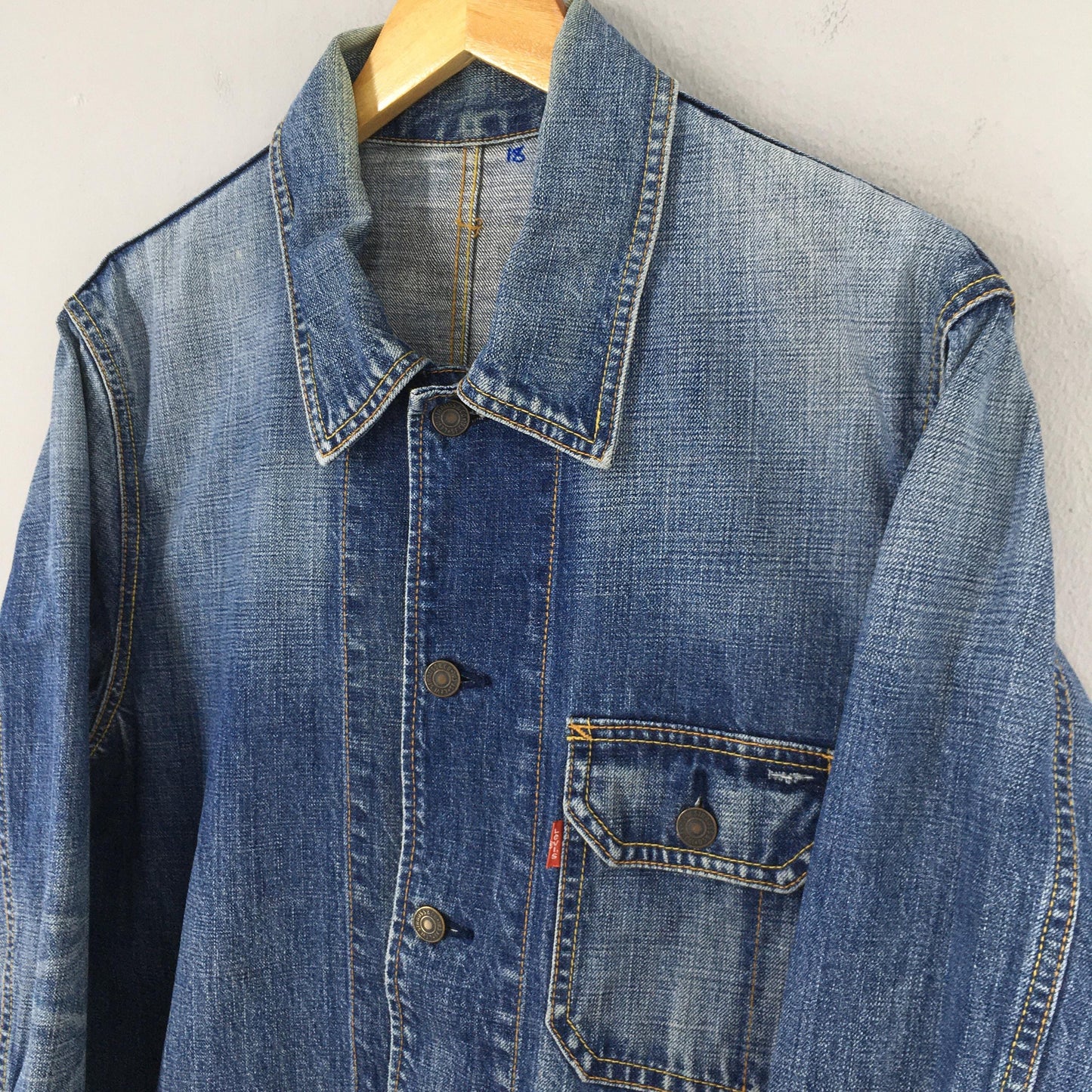 Levi's Workers Denim Blue Workwear Jacket XLarge