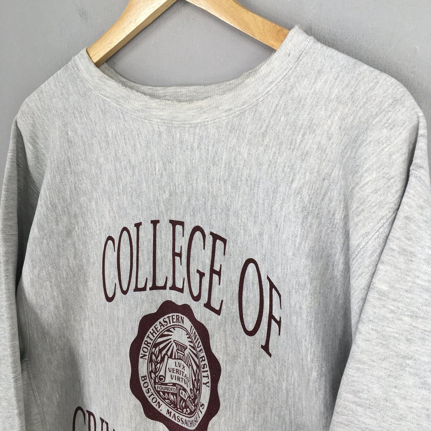 Reverse Weave Champion College Criminal Justice Crewneck XL