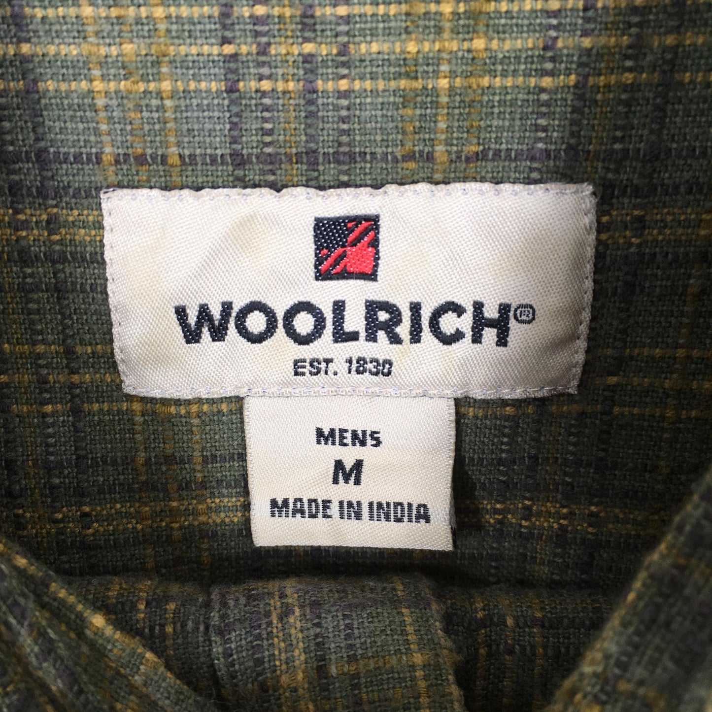 Woolrich Checked Flannel Green Shirt Medium