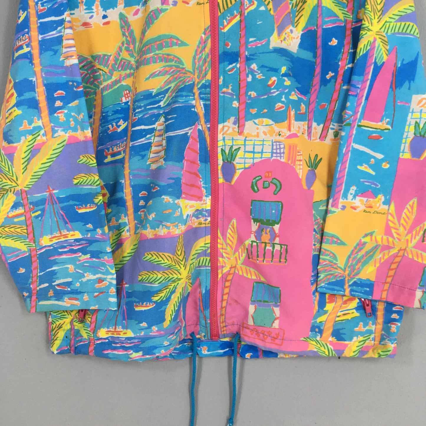 Ken Done Australia Beach Pop Art Jacket Medium
