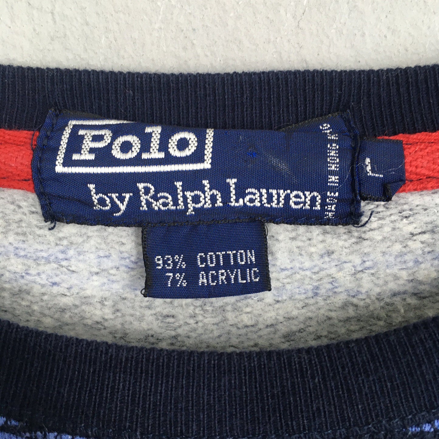 Polo Ralph Lauren Stripes Blue Sweater Medium