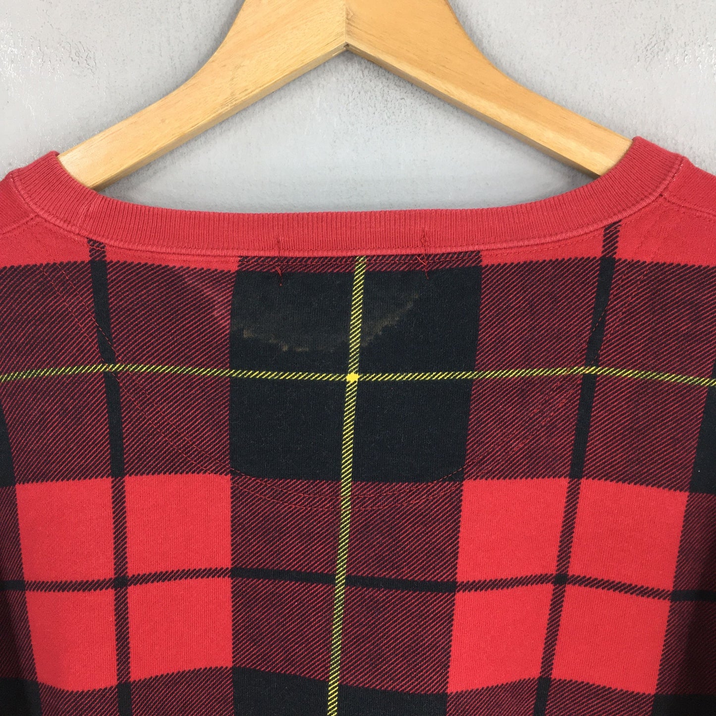 Polo Ralph Lauren Red Tartan Checkered Sweater Large