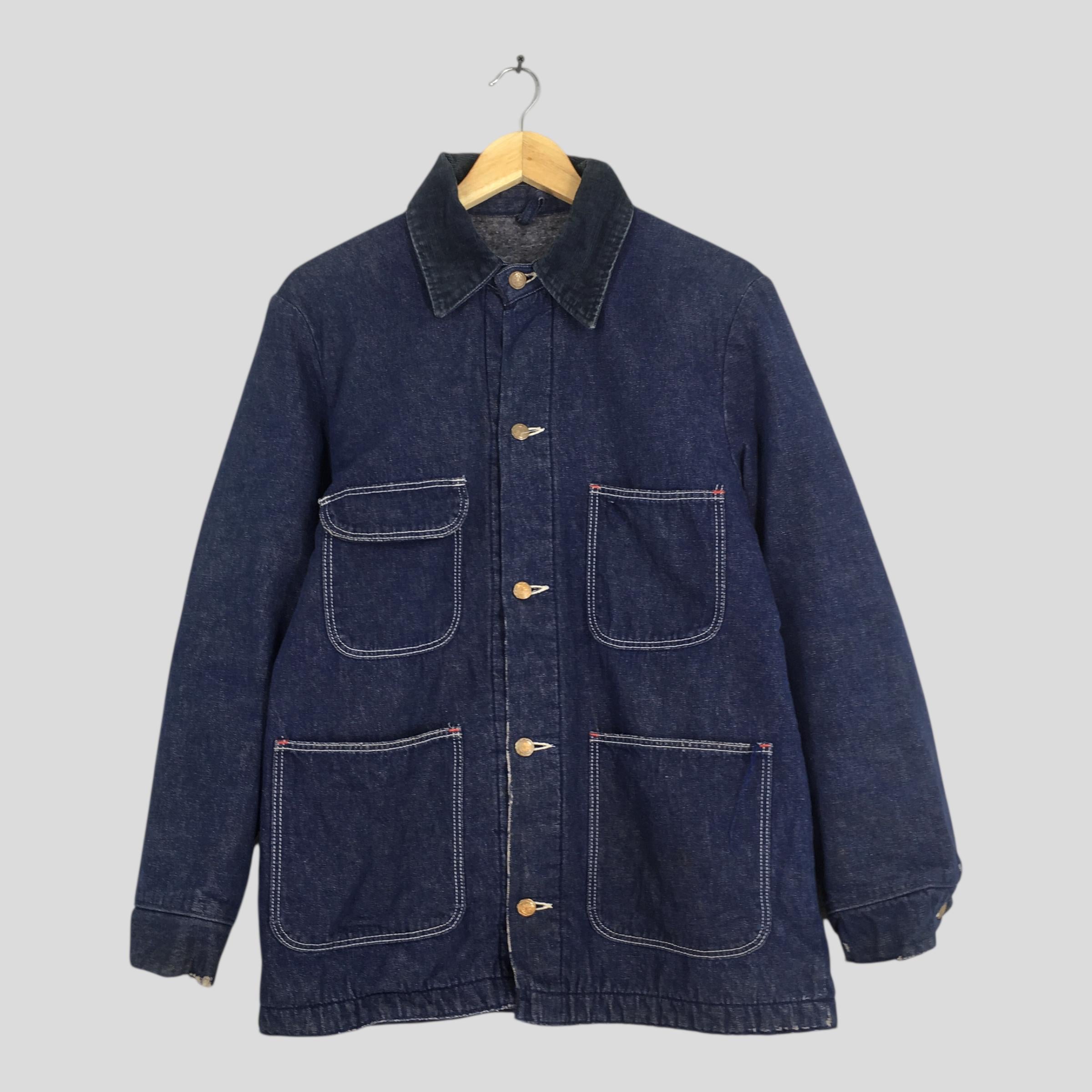Wrangler Sanforized Blue Chore Denim Jacket Medium – axevin