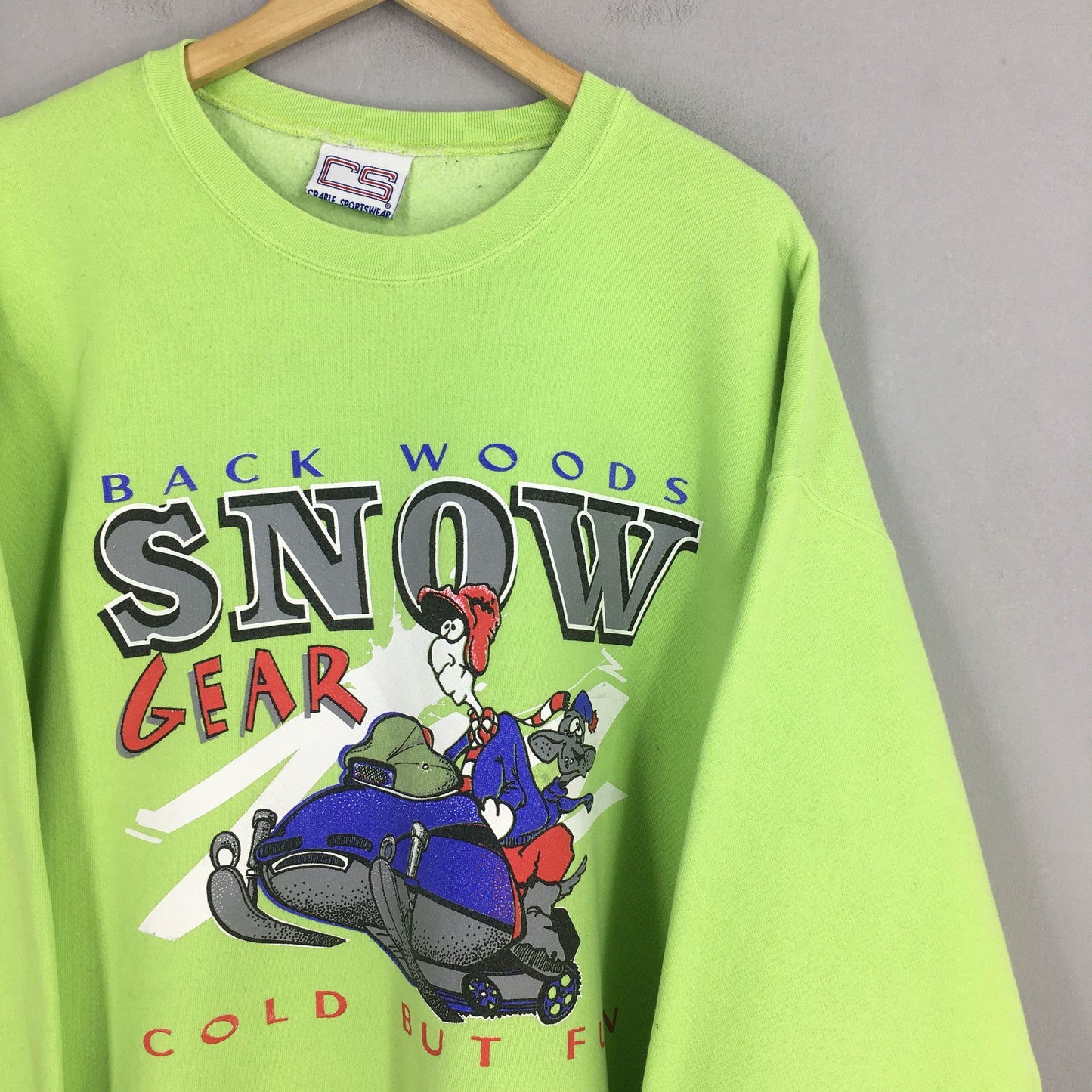 Back Woods Snow Gear Graphics Sweatshirt XXLarge