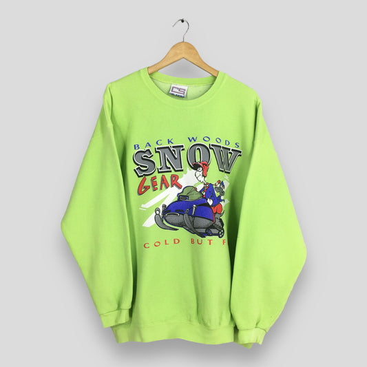 Back Woods Snow Gear Graphics Sweatshirt XXLarge