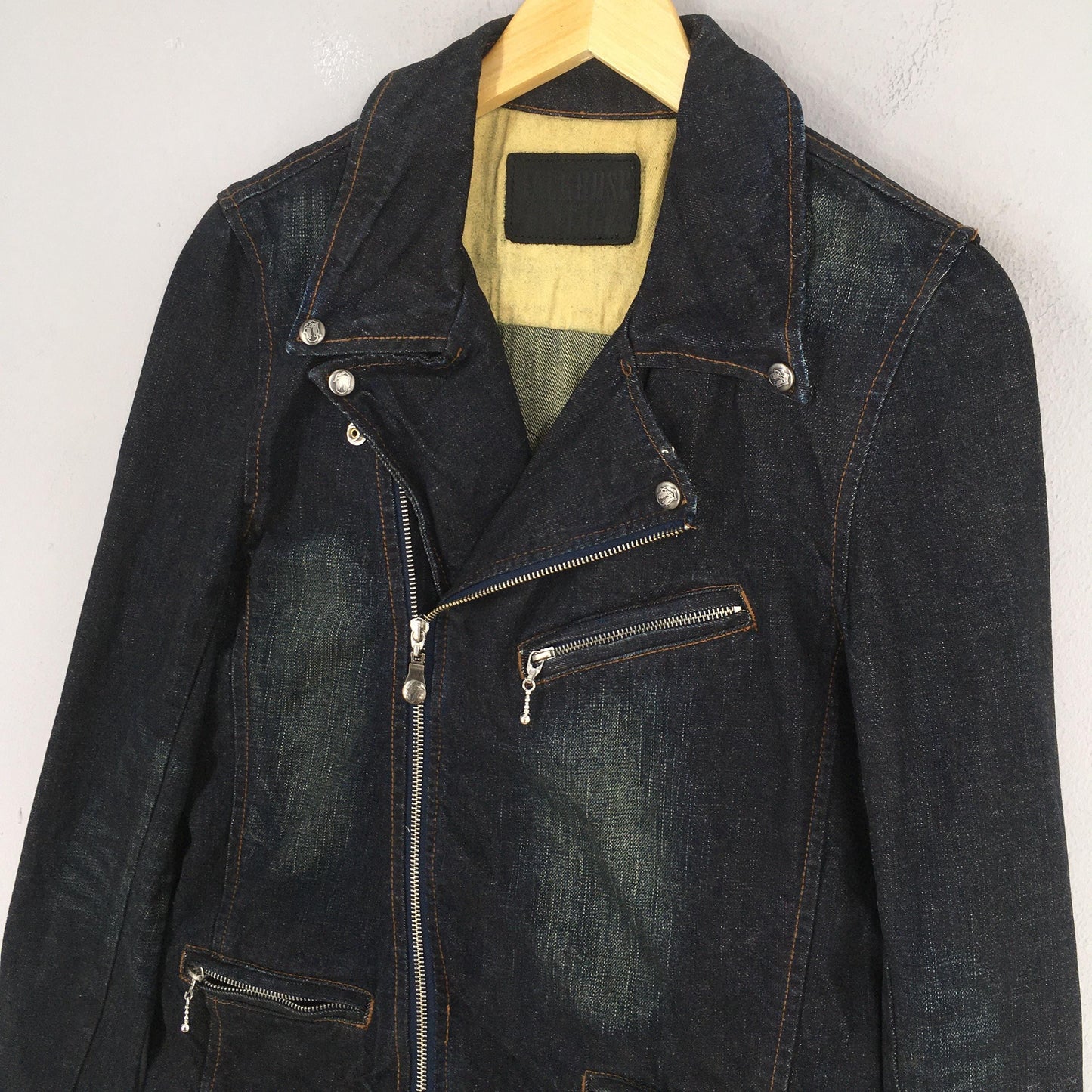 Japanese Jackrose Rolling Stones Double Collar Denim Jacket Medium