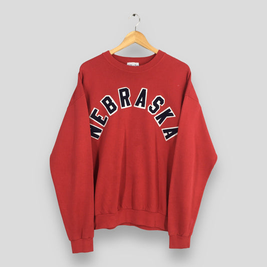 Nebraska State Red Sweatshirts XLarge