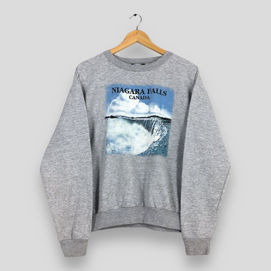 Niagara Falls Canada Gray Sweatshirt Medium