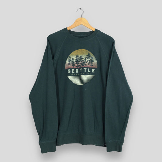 Seattle Washington Green Sweatshirts XLarge