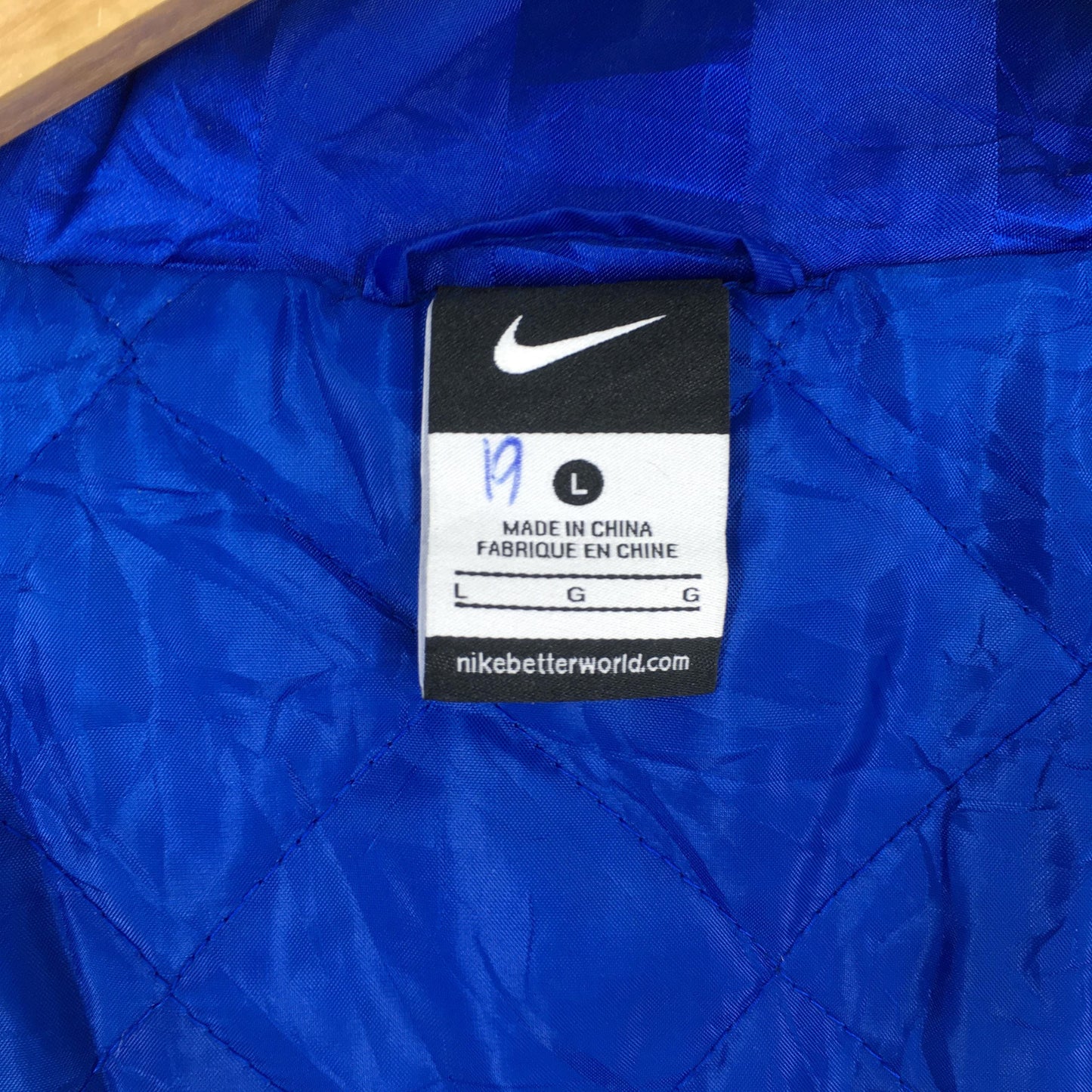 Nike Windbreaker Blue Hoodie Jacket Large