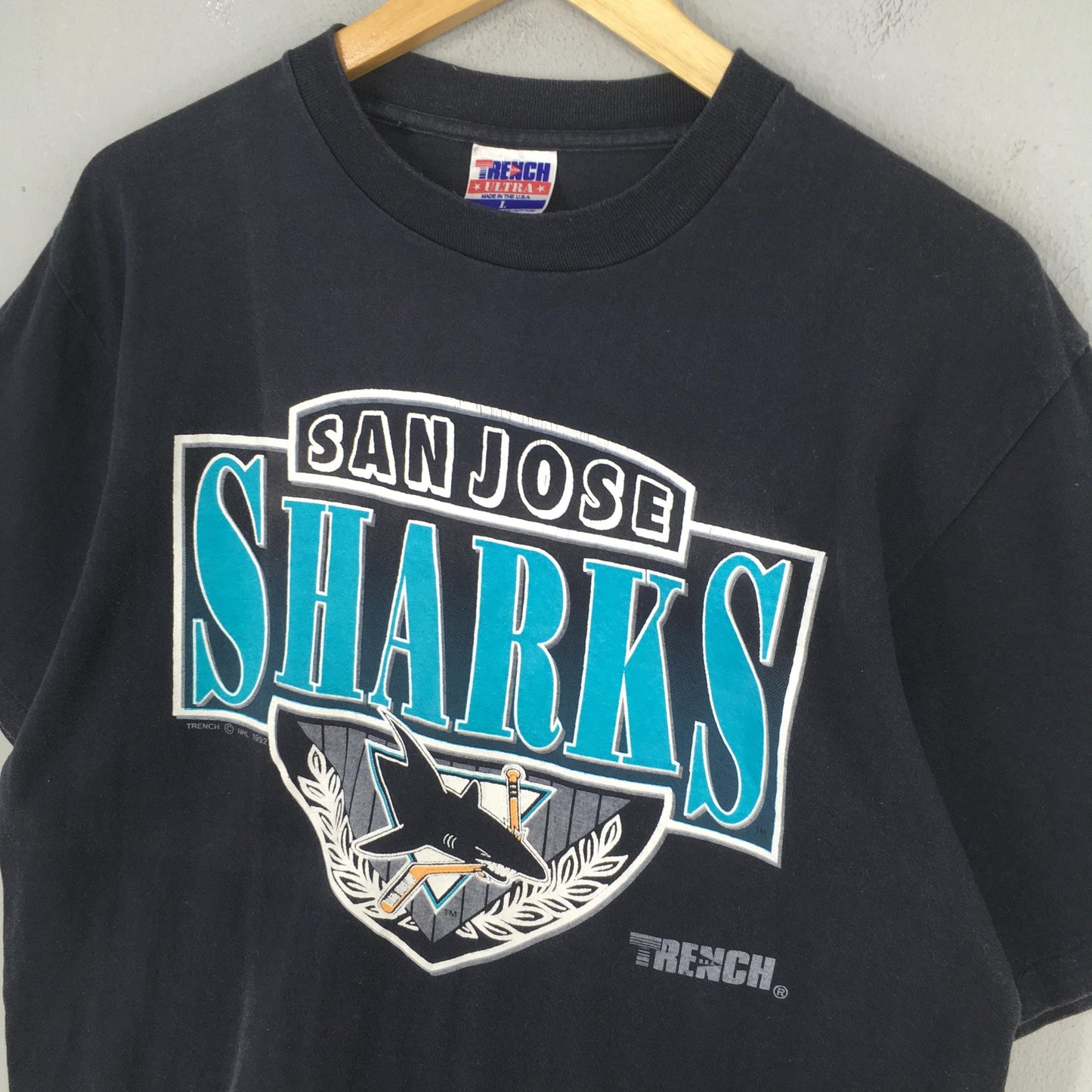 San Jose Sharks Hockey NHL T shirt Large