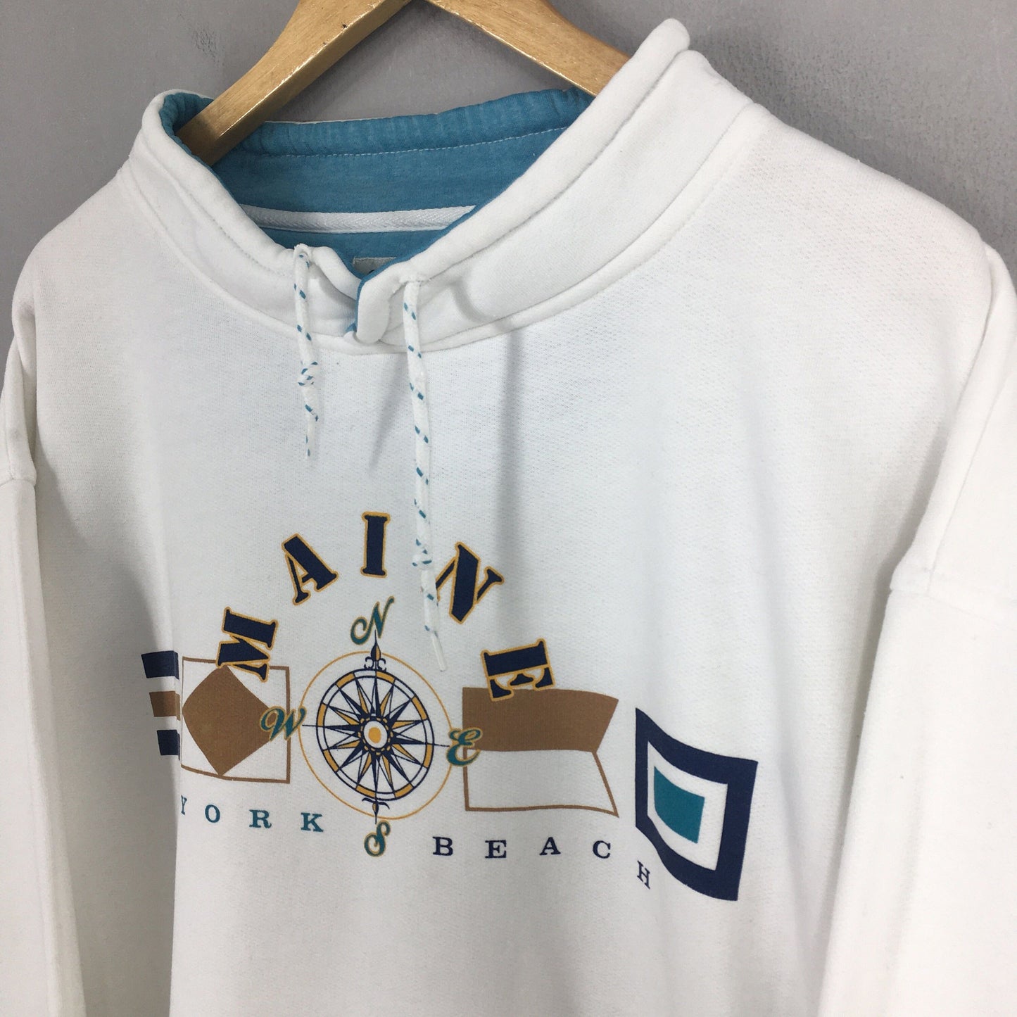 Maine Usa York Beach Sweatshirt XLarge