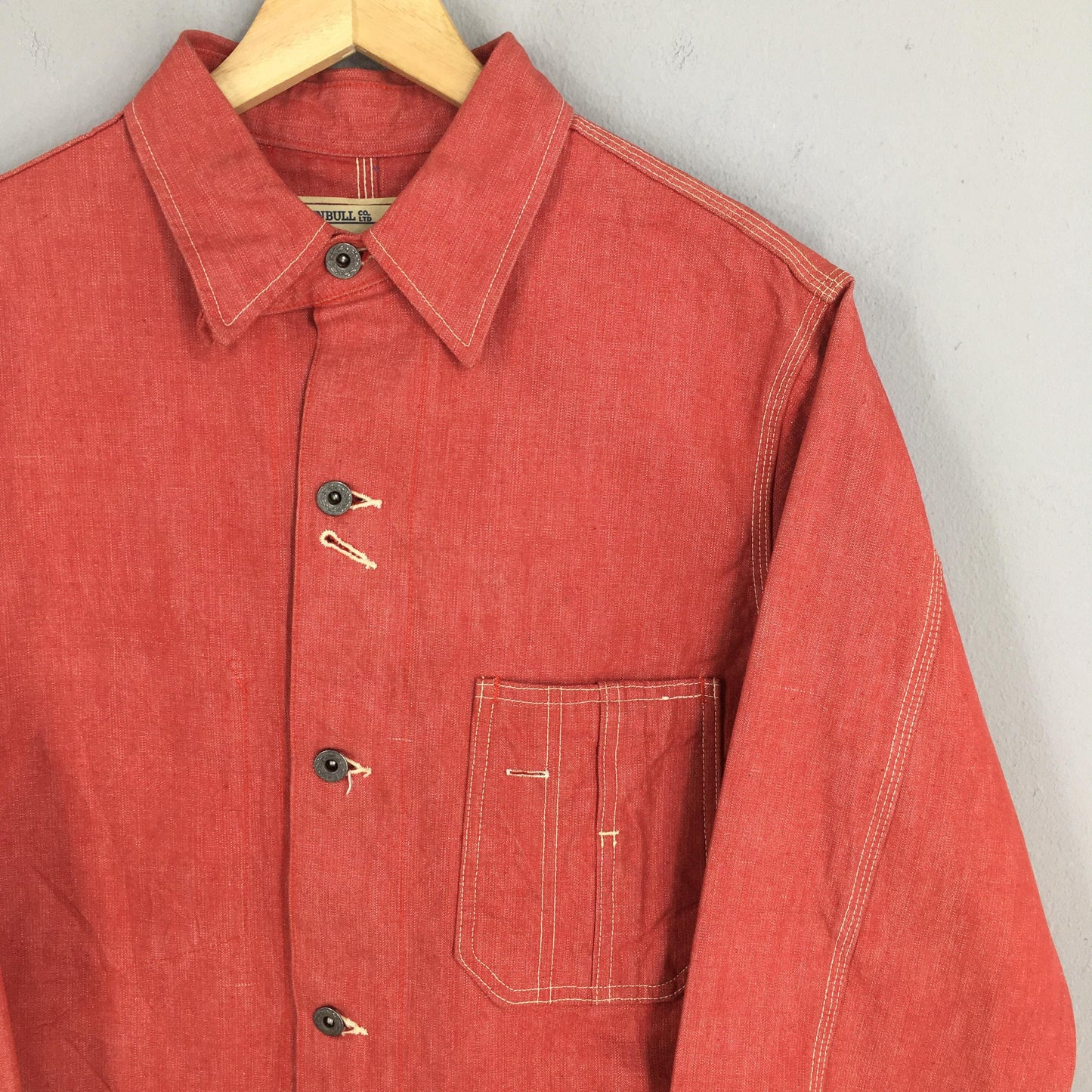 Johnbull Denim Workers Red Jacket Medium