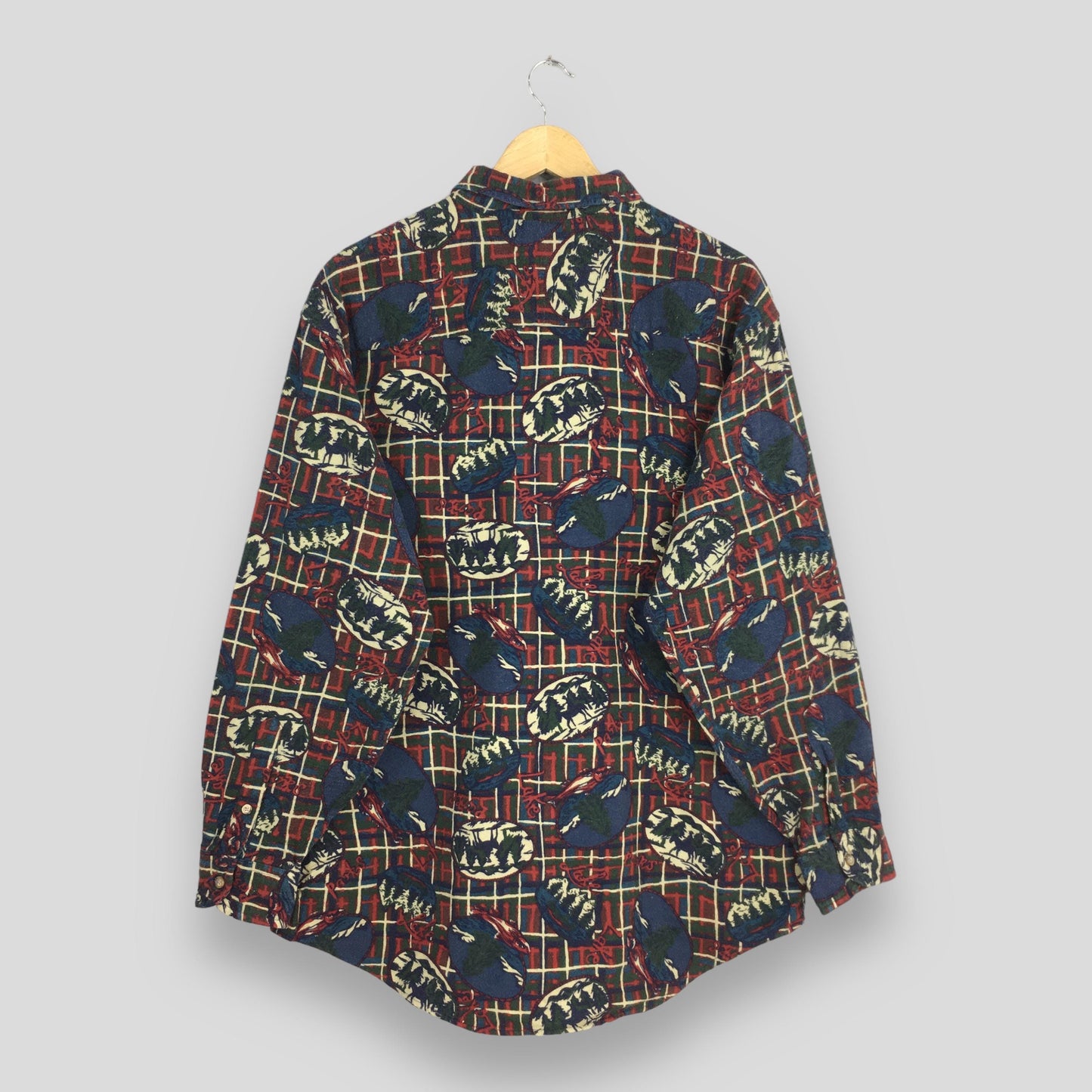 The Arrow Company Pop Art Flannel Shirt Medium
