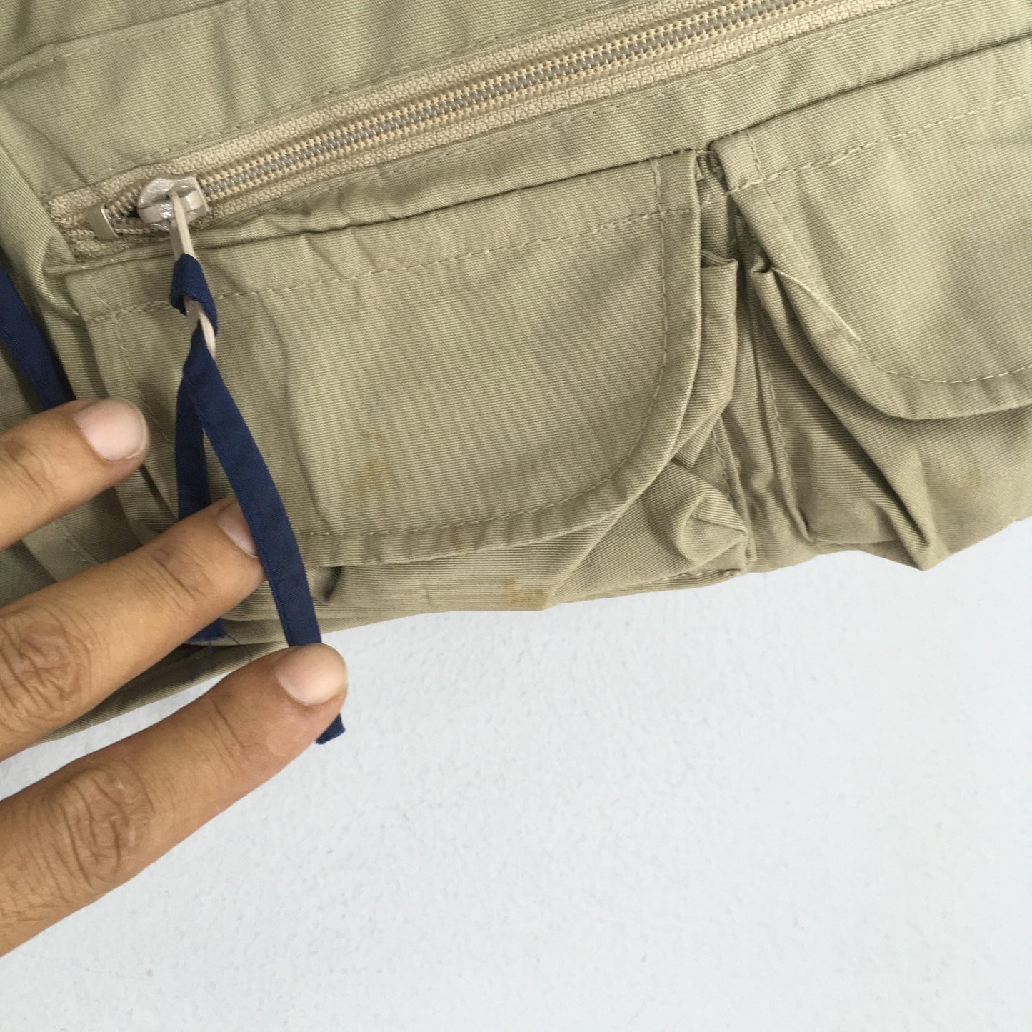 90s Columbia Tactical Vest Beige Jacket Medium