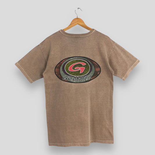 Gramicci Usa Brown Graphics Tshirt Small