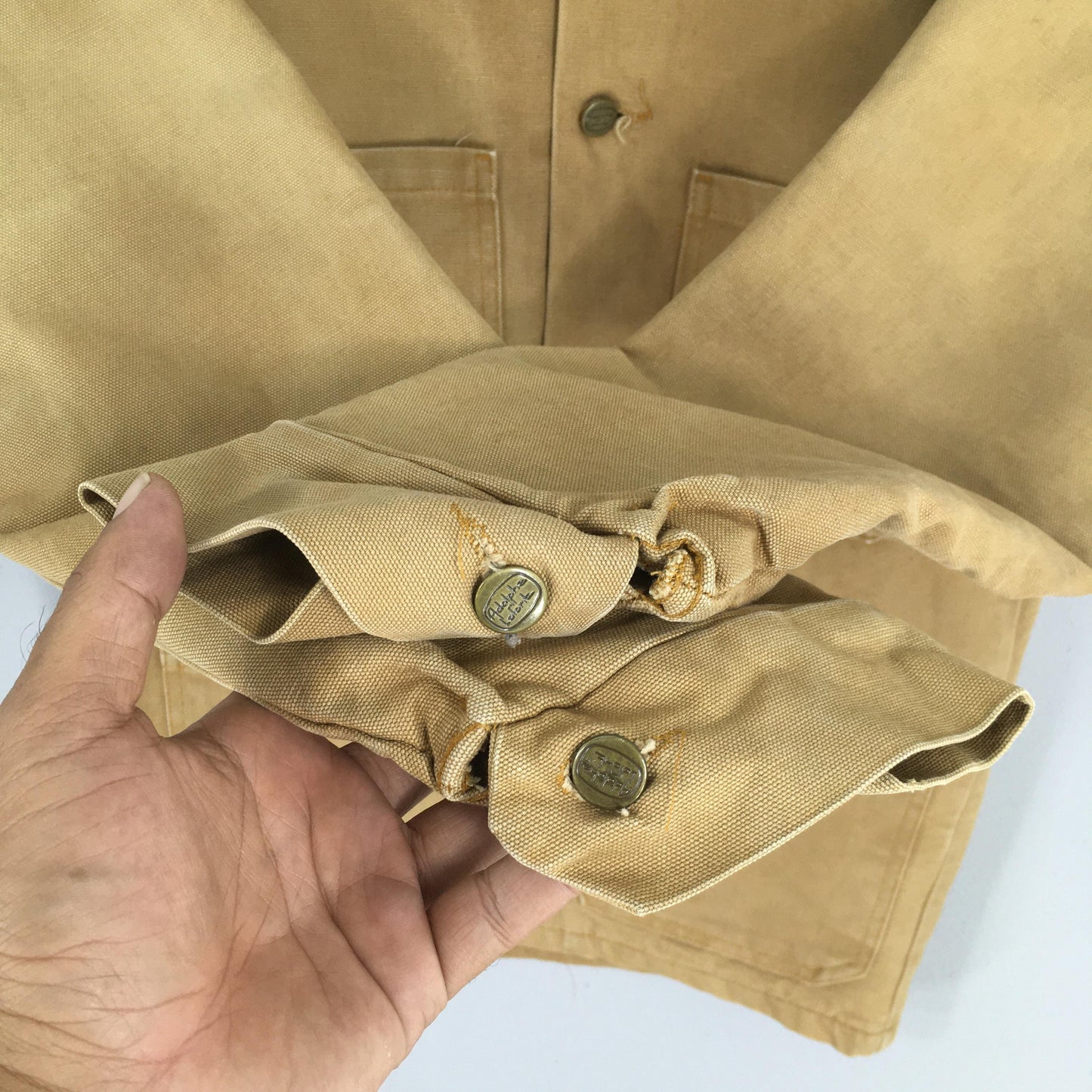 Adolphe Lafont Chore Workwear Denim Jacket Small