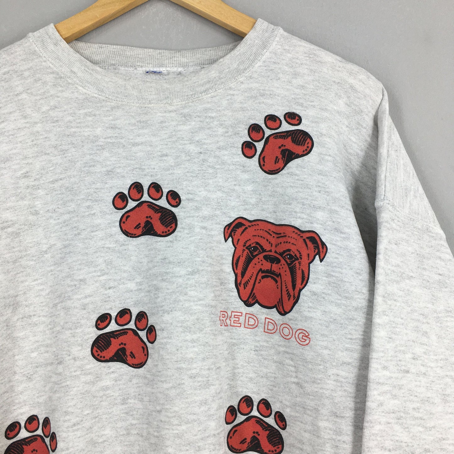 Red Bulldog Gray Sweatshirt XLarge