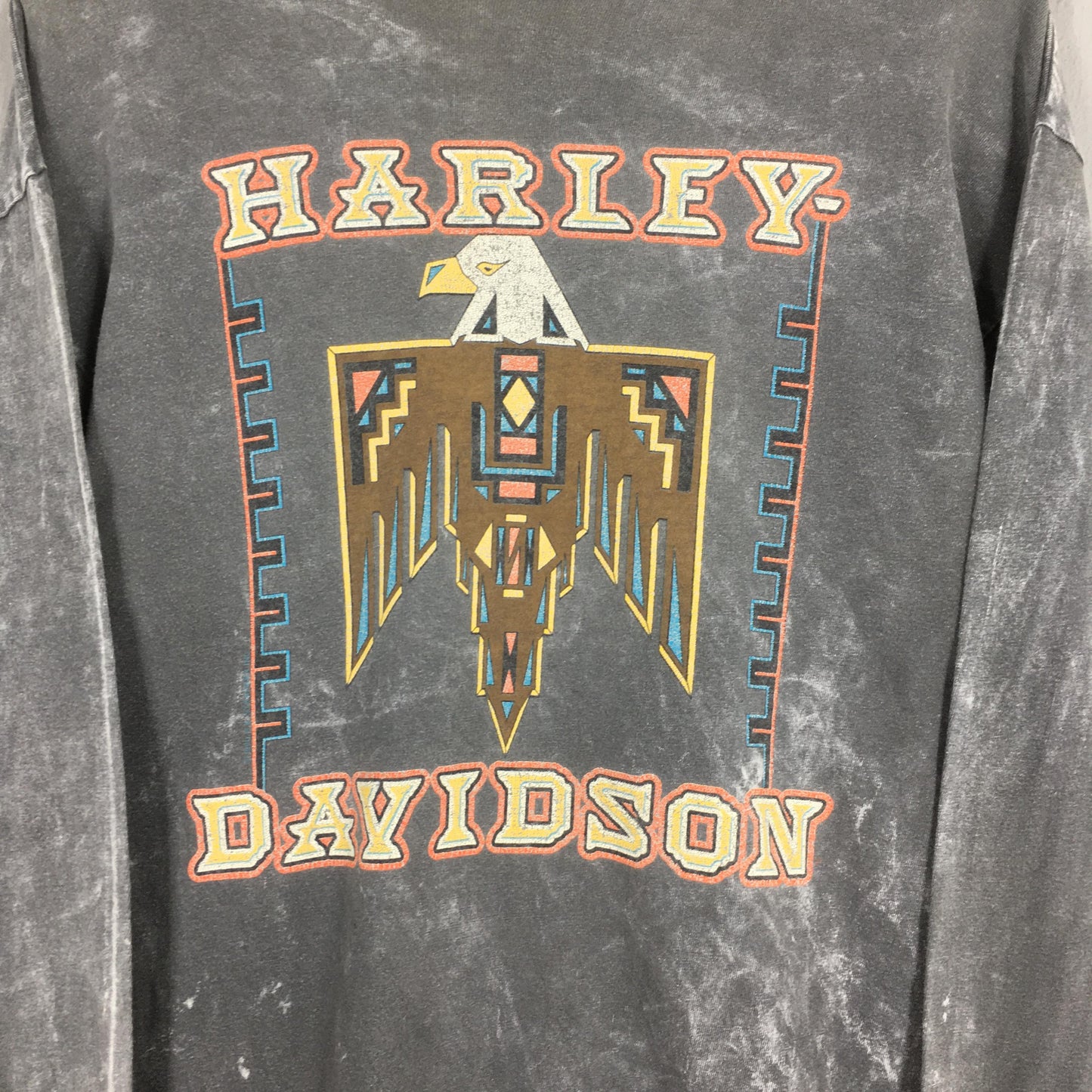 Harley Davidson Eagle Gray T shirt Large
