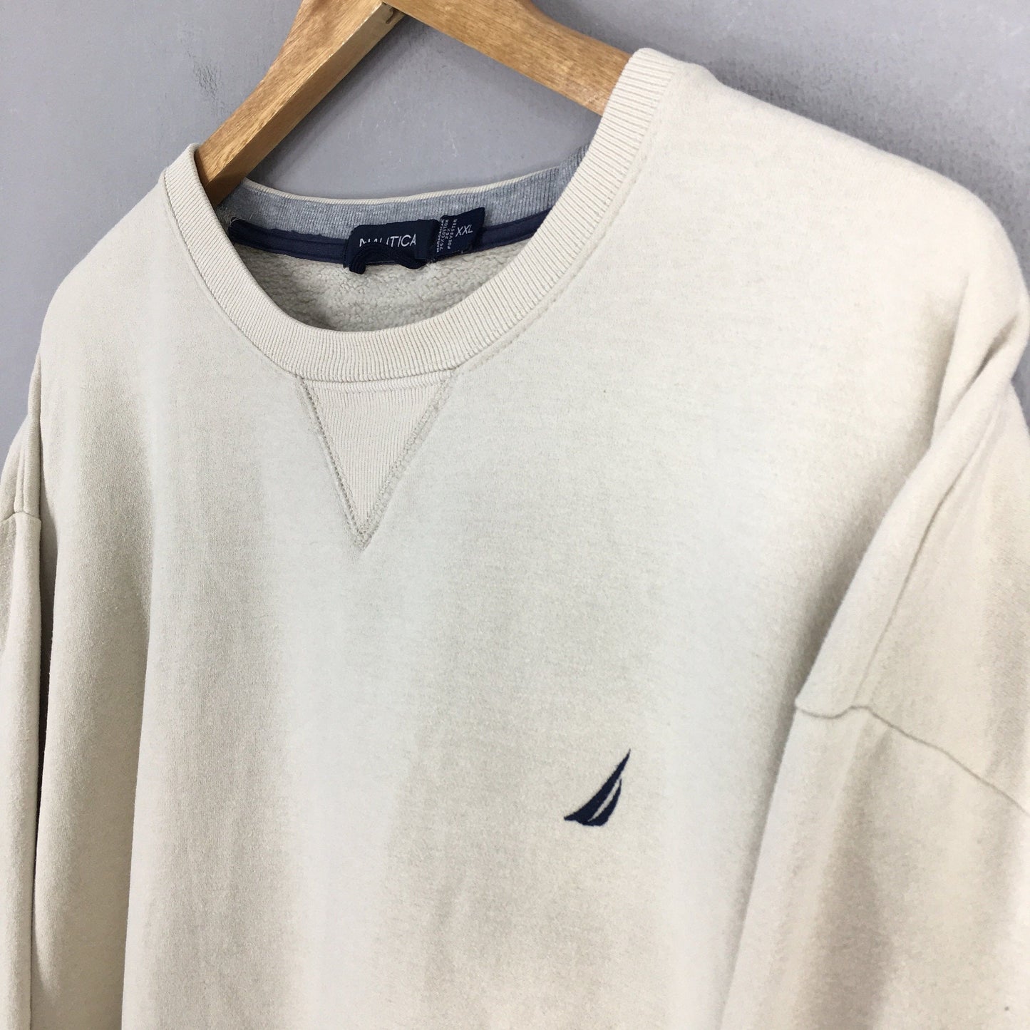 Nautica Cream Sweatshirt XXLarge