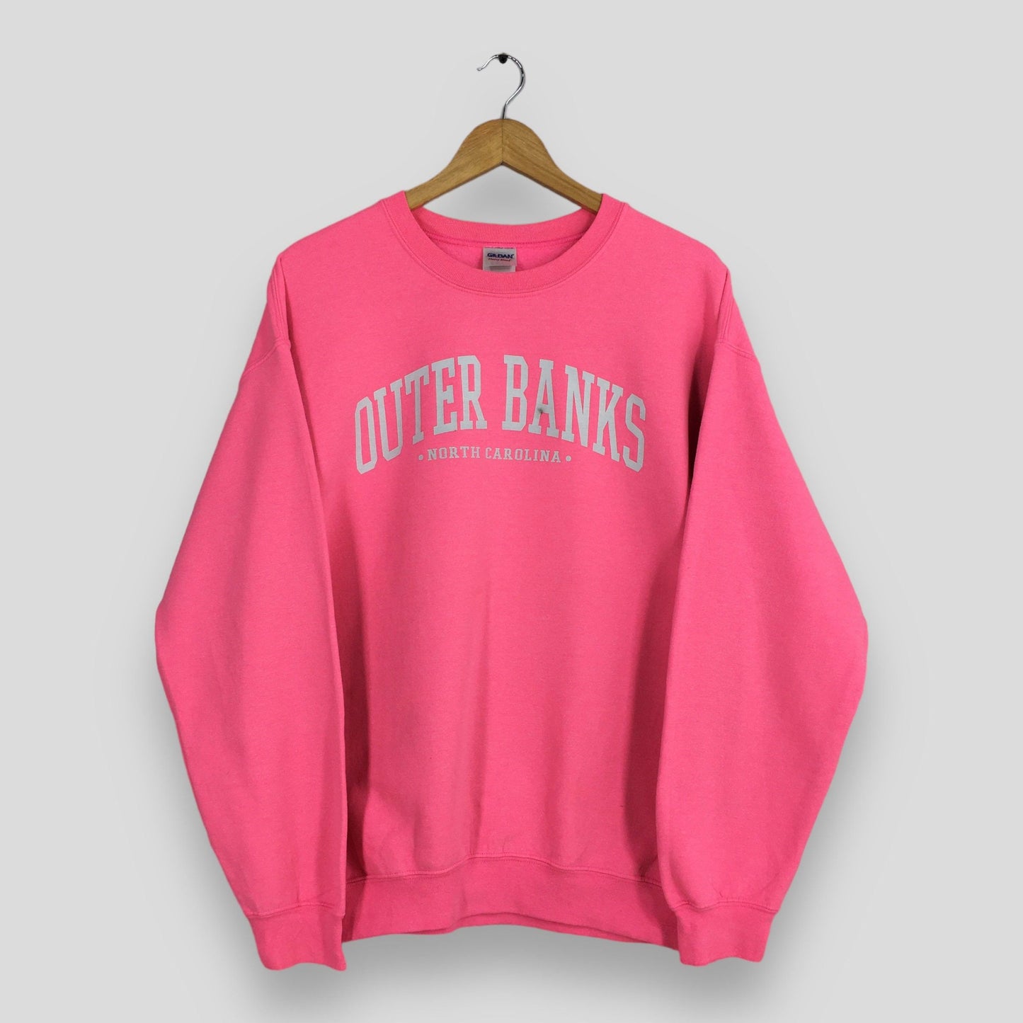 Outer Banks North Carolina Pink Sweatshirt L