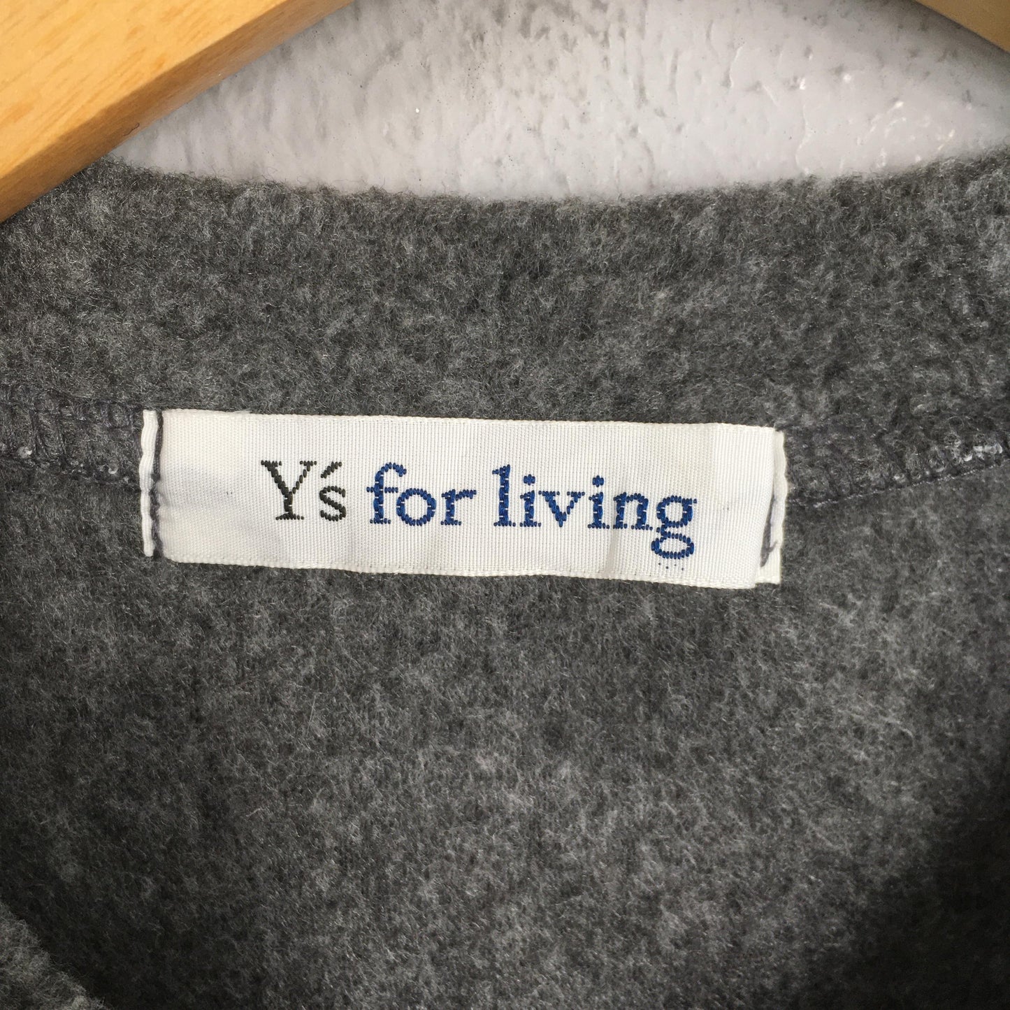 Y's For Living Yohji Yamamoto Fleece Cardigan Jacket Medium