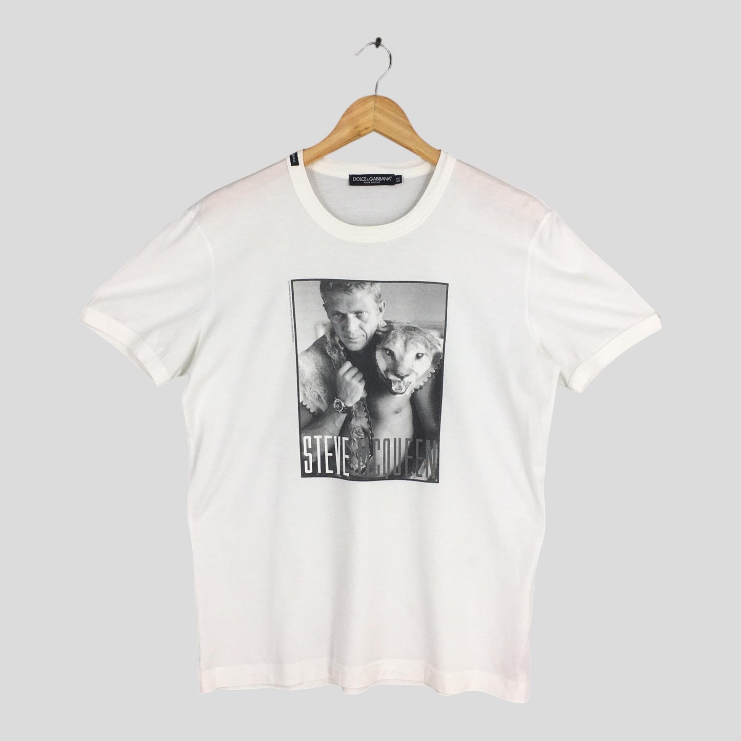 Dolce & Gabbana Steve McQueen White T shirt Medium
