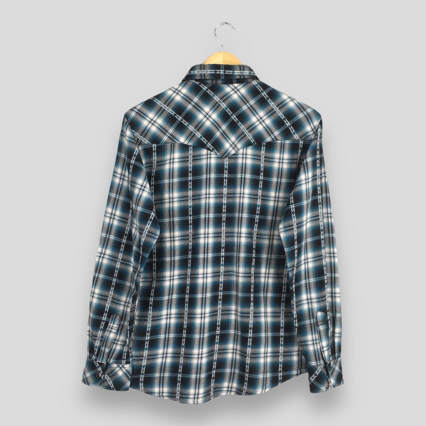 Avail Mode Plaid Shadow Checkered Shirt Medium