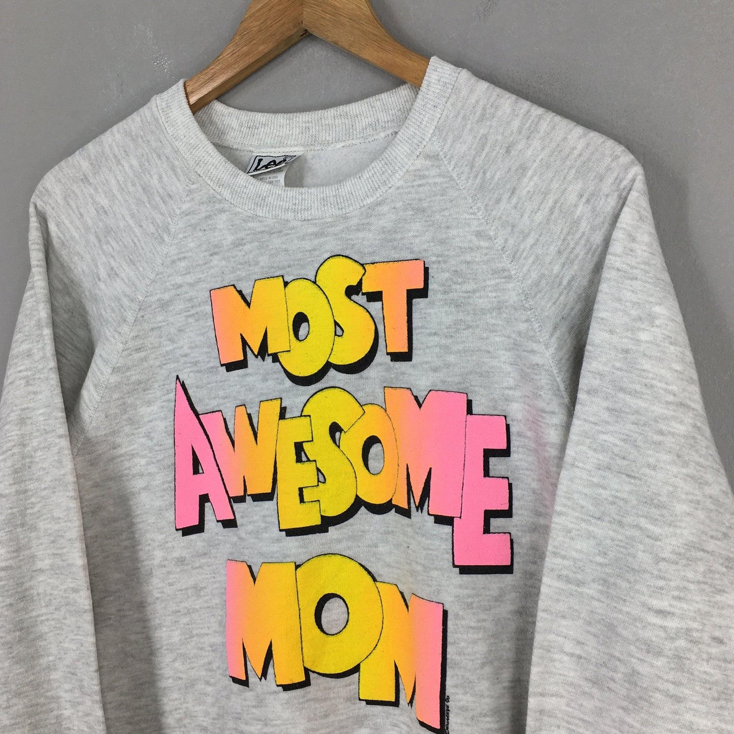 Quote Most Awesome Mom Sweater XLarge