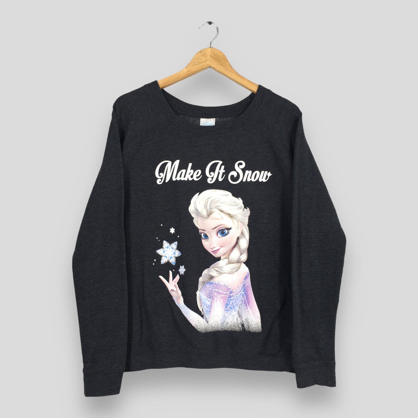 Frozen Movies Disney Ladies Gray Sweatshirt Medium