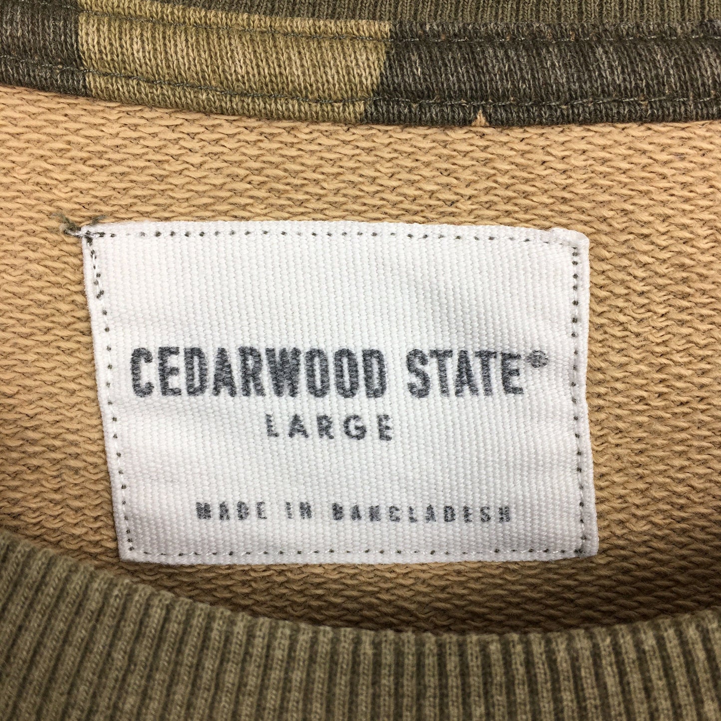 Cedarwood State Camouflage Sweatshirt Large