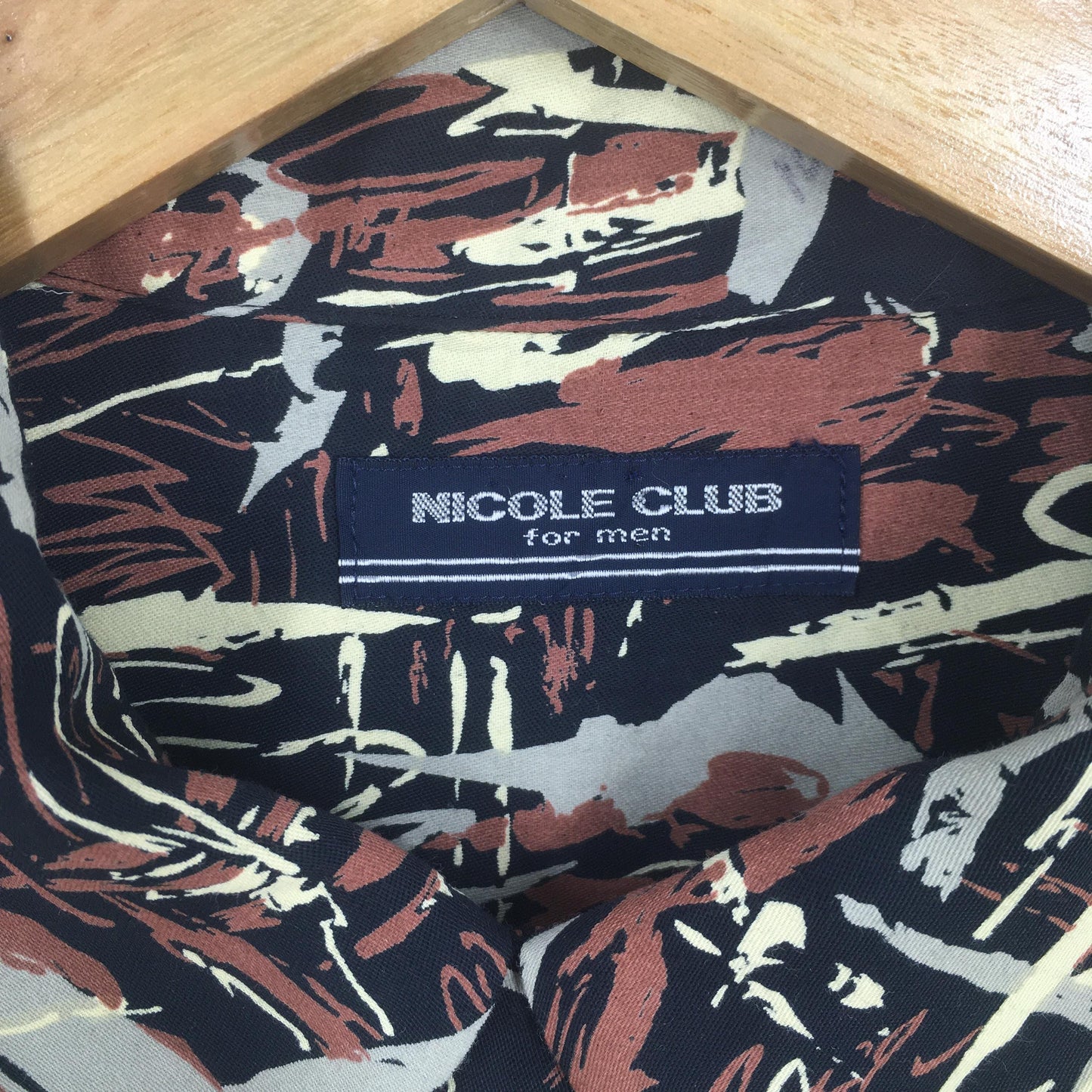 Nicole Club Abstract Pattern Shirt Large