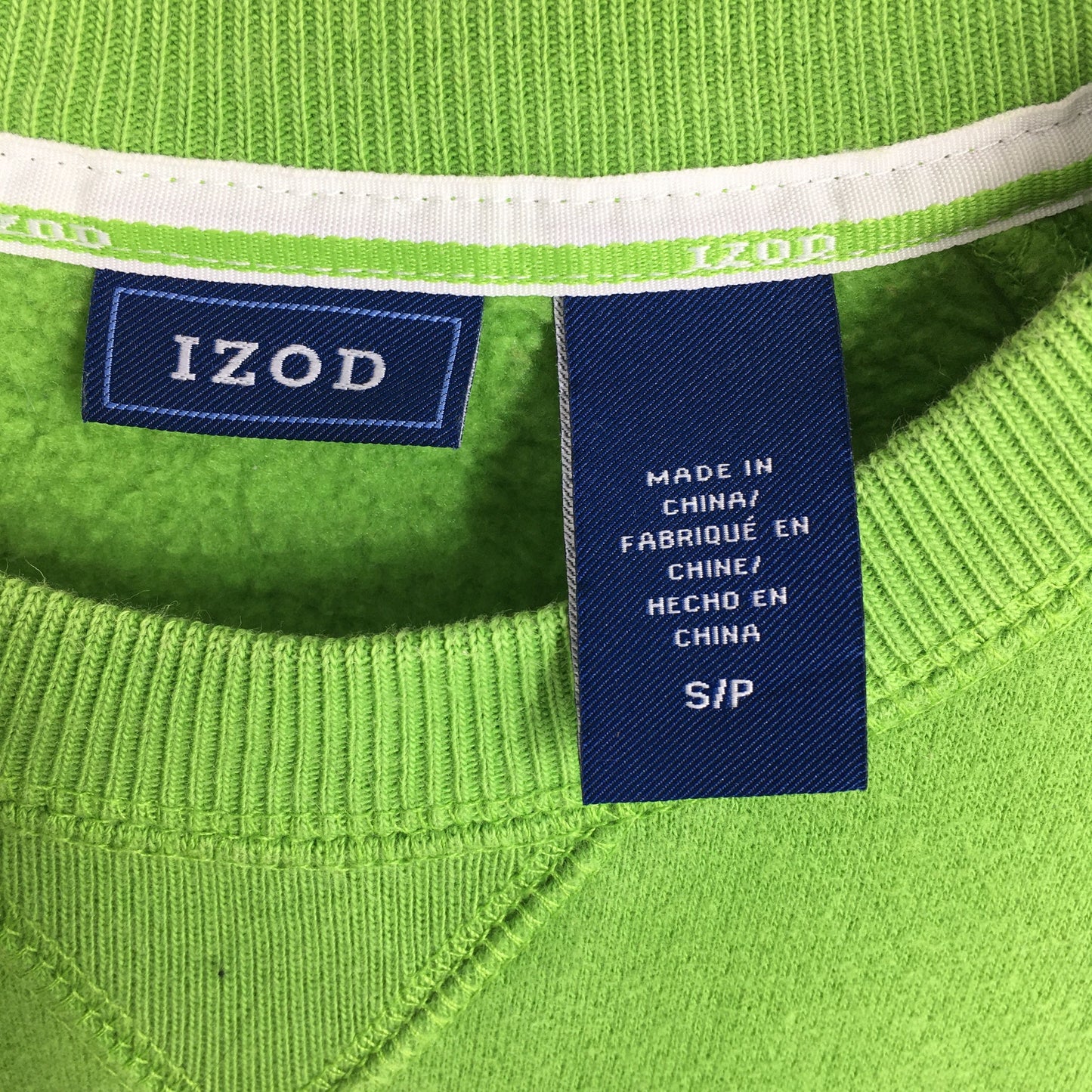 Izod Spell Out Embroidered Sweatshirt Women Small