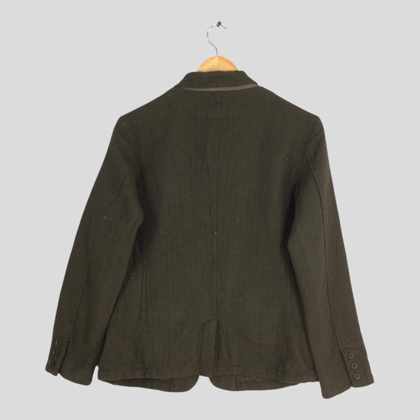 Issey Miyake Plantation Green Wool Jacket Medium
