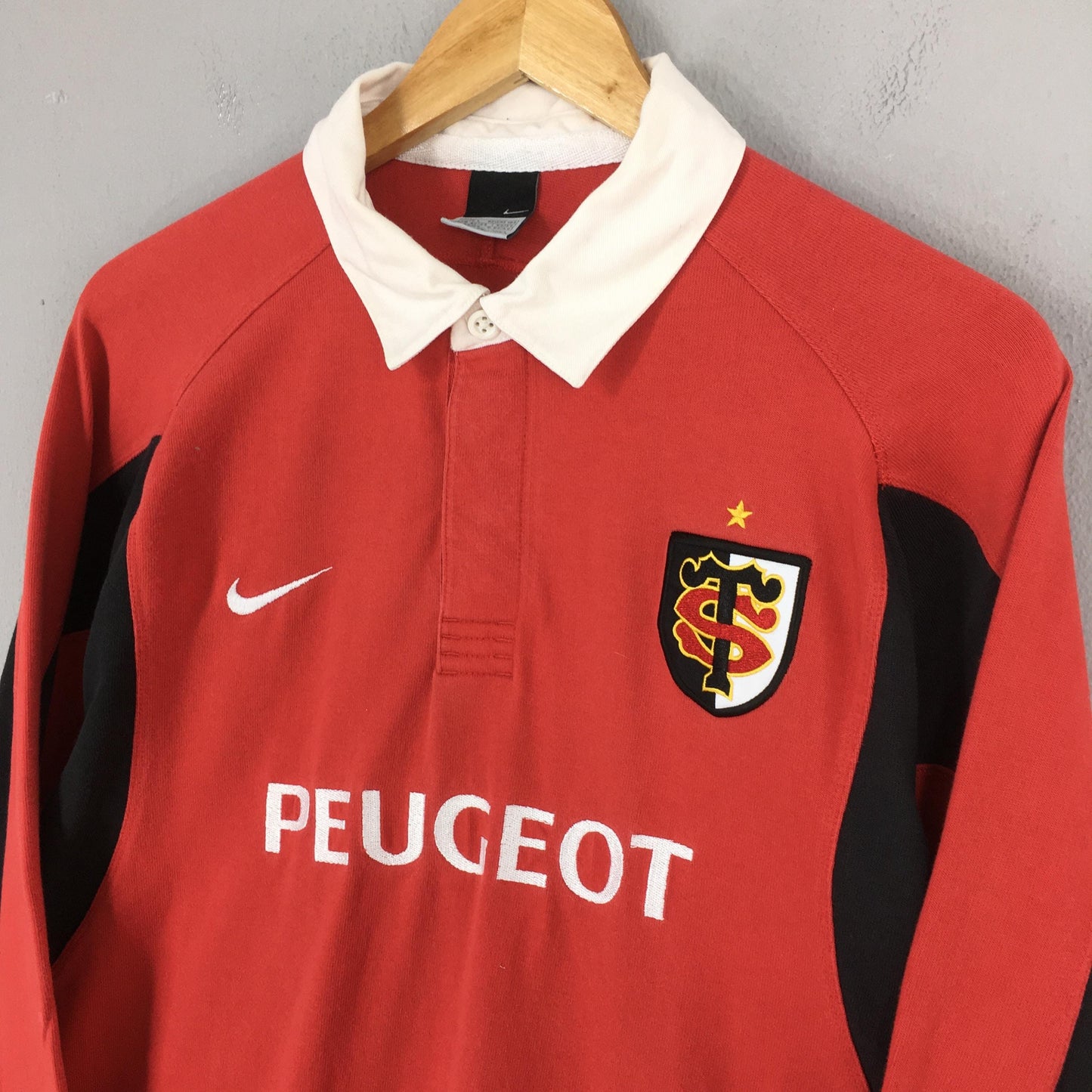 Nike Stade Toulousain Rugby Jersey Polo Rugby Shirt Large