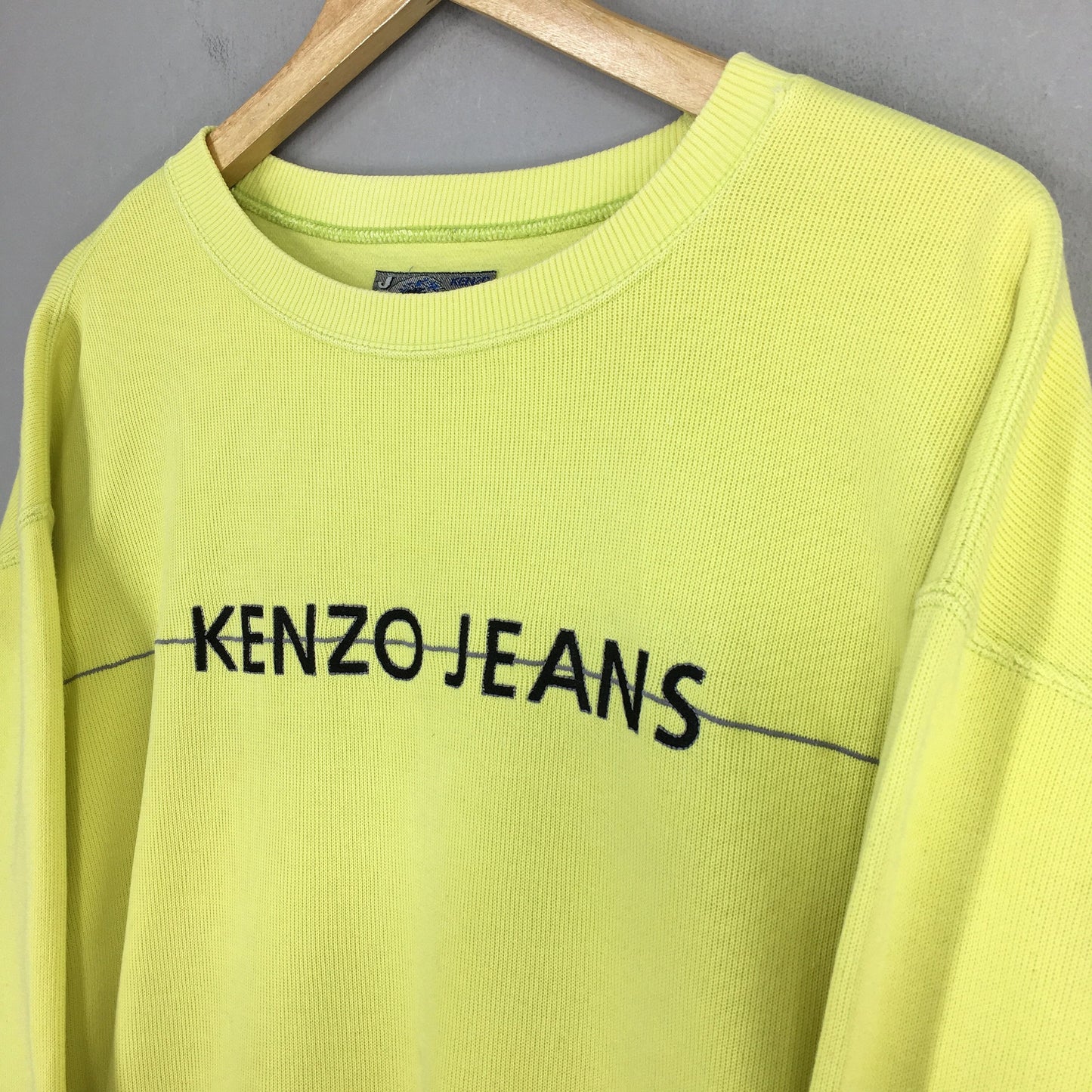 Kenzo Jeans Embroidery Logo Sweatshirt Large