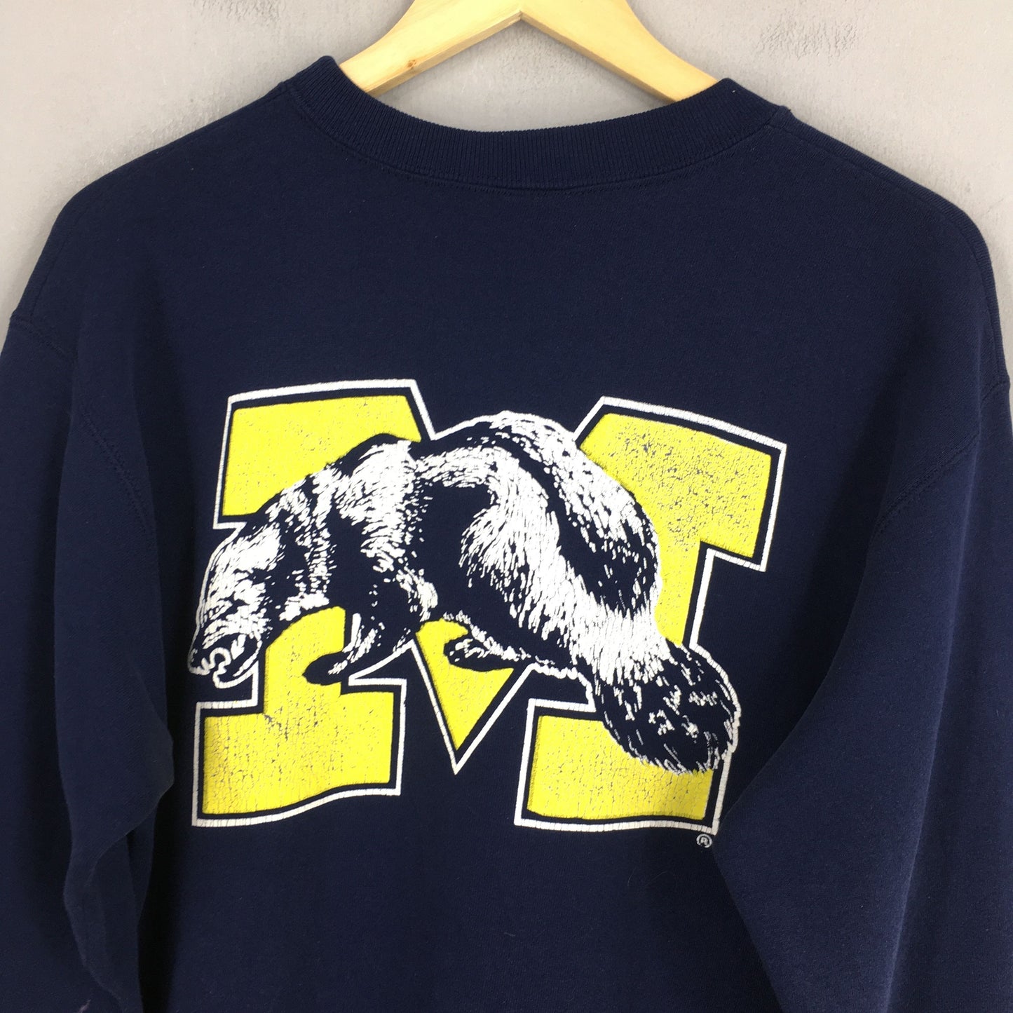 Michigan Wolverines Ncaa Blue Sweatshirt Large