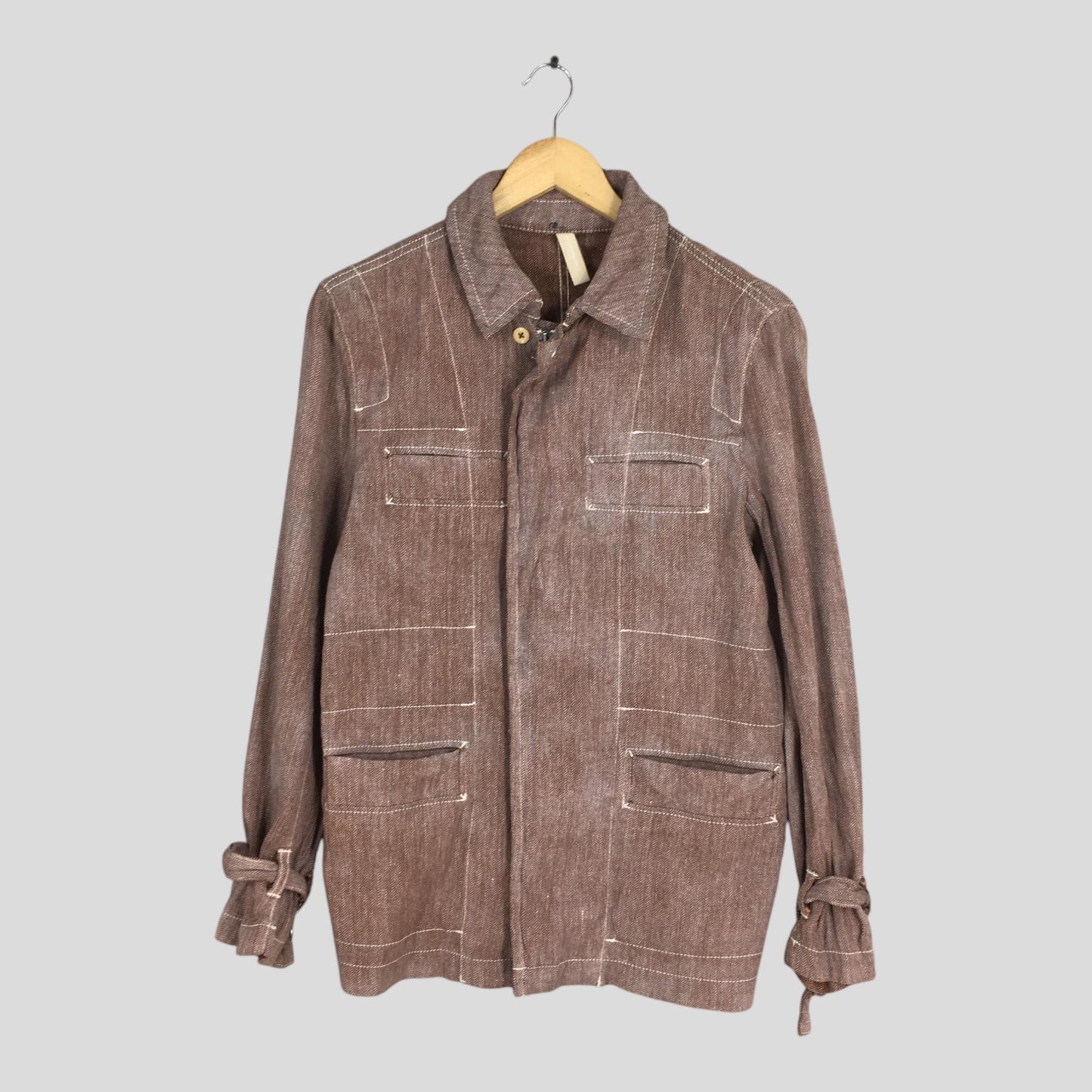 Worker Denim Herringbone Field Jacket Small