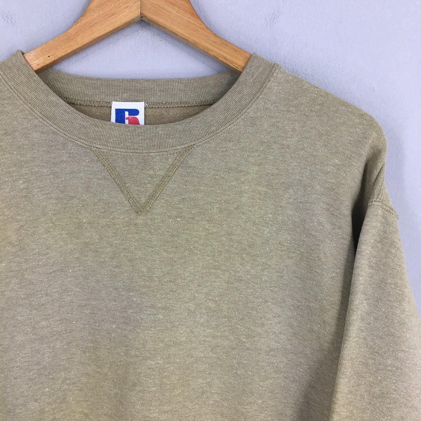 Russell Athletic Beige Faded Sweatshirt Large