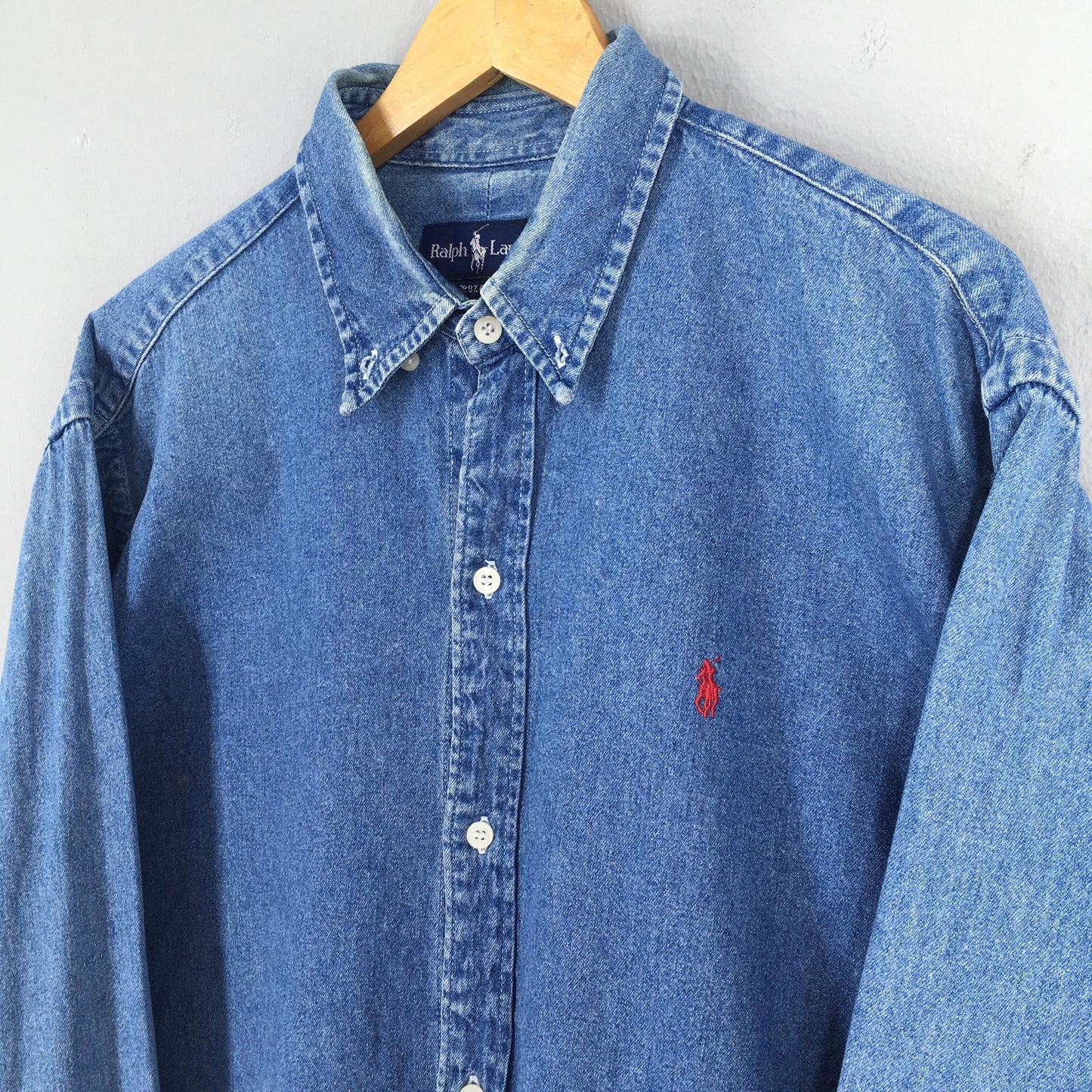 Polo Ralph Lauren Jeans Blue Shirt Large