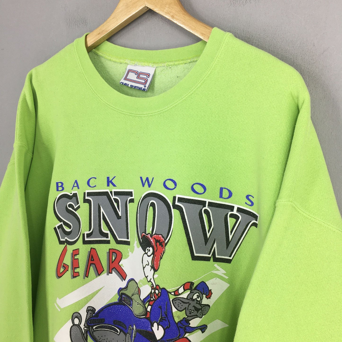 Back Woods Snow Gear Graphics Sweatshirt XXLarge