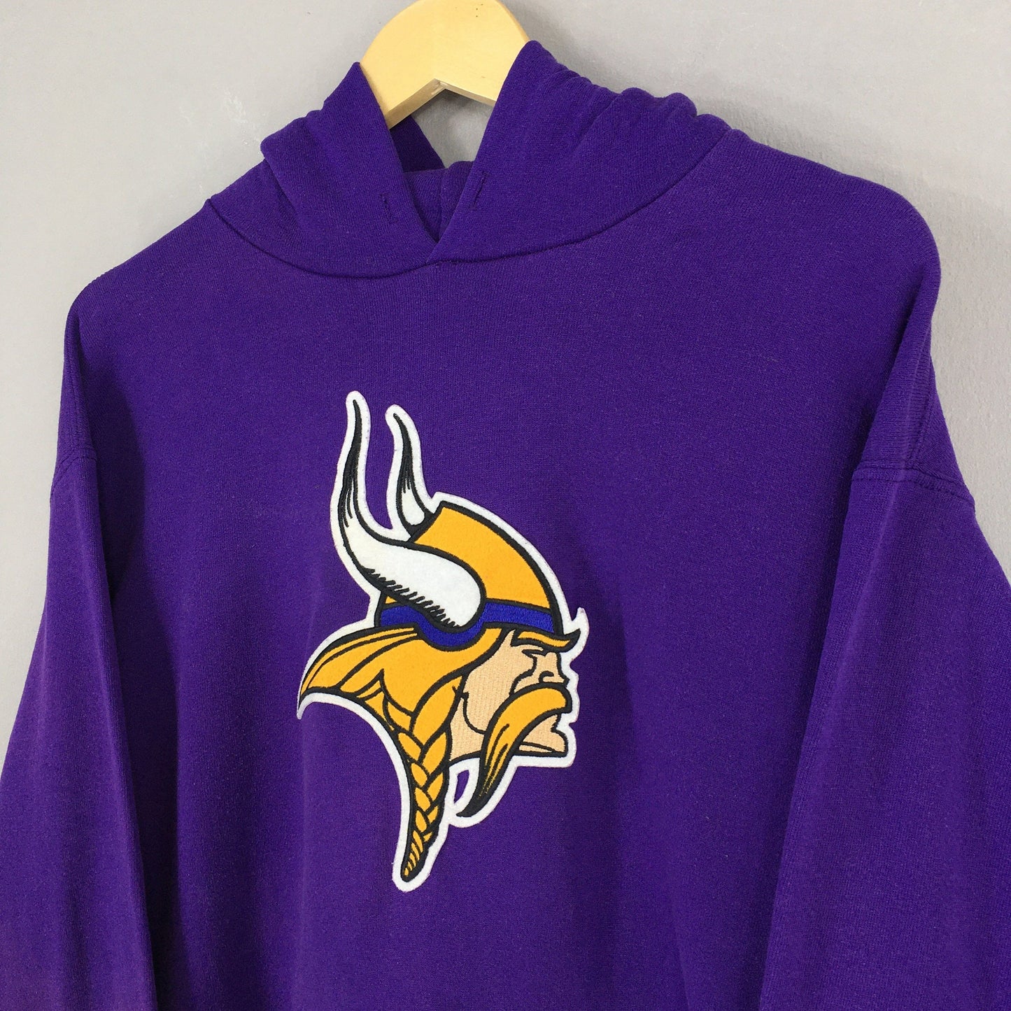 Minnesota Vikings NFL Rugby Purple Hoodie Large