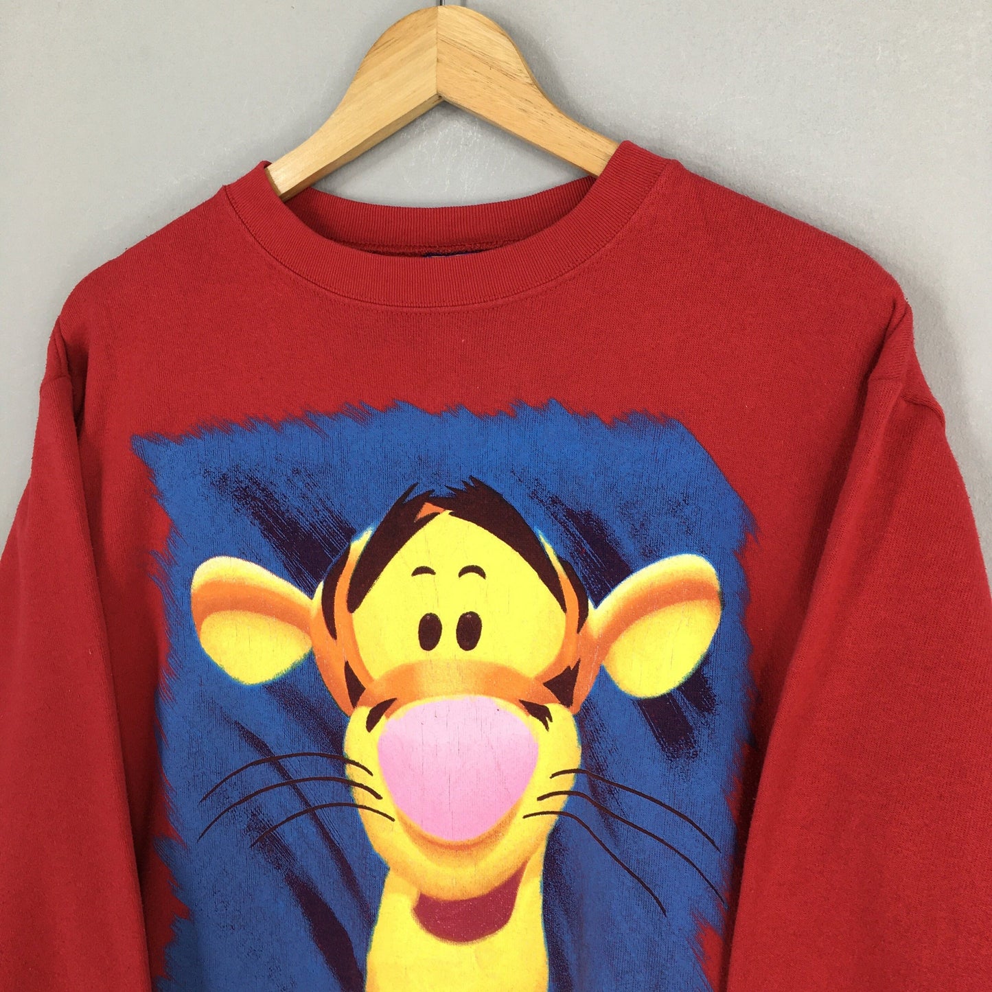 Tigger Disney Pooh Piglet Red Sweatshirt M