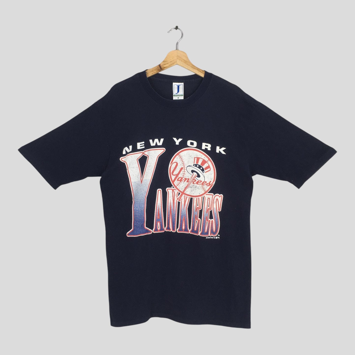 New York Yankees MLB Blue T shirt Large
