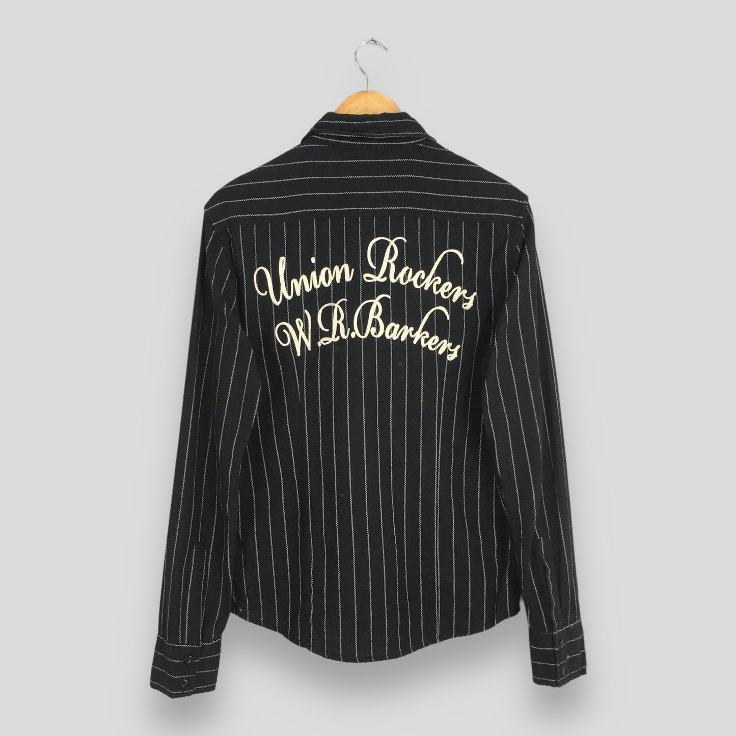 Luv Maison Black Wabash Stripes Shirt Small